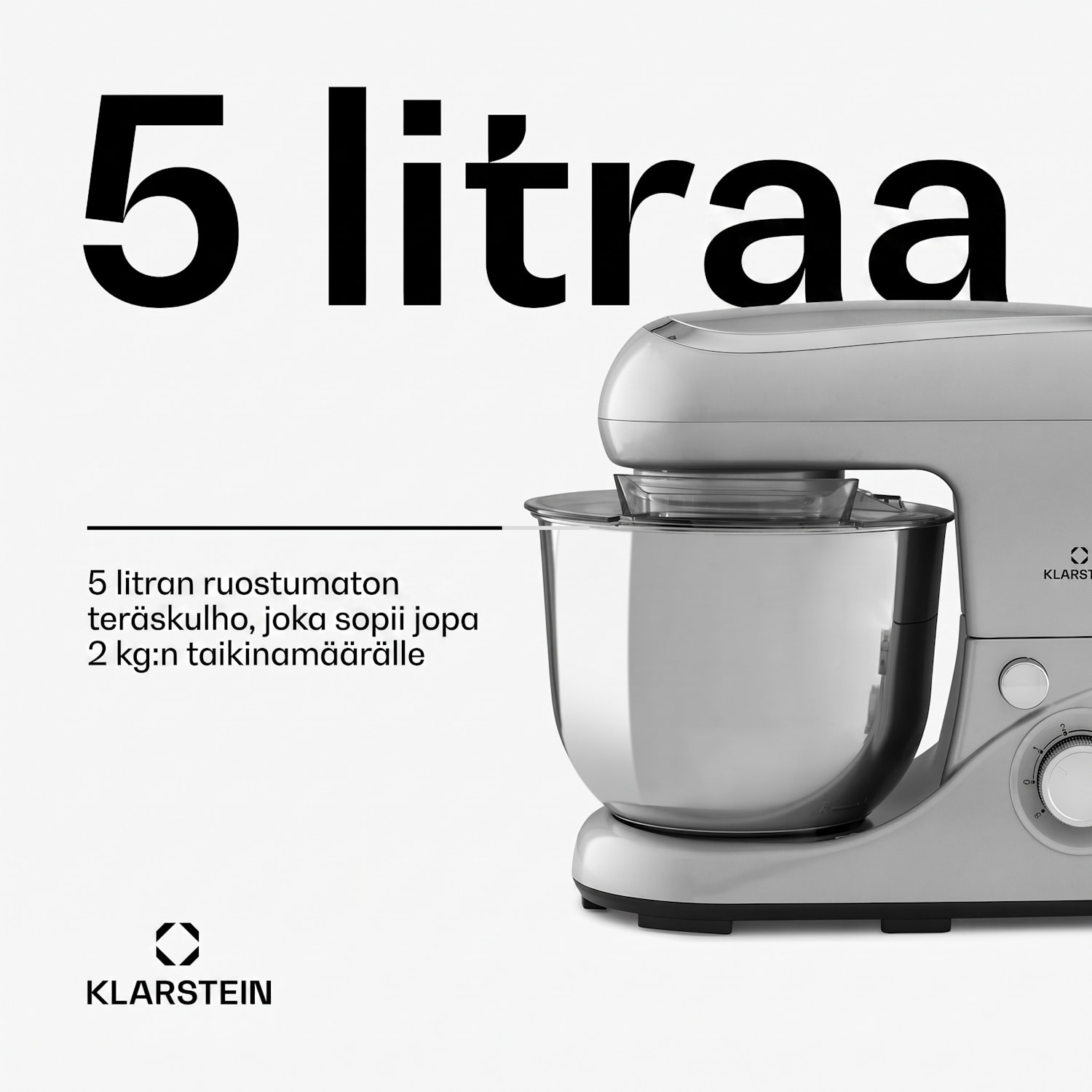 Bella Pico 2G, yleiskone, 1300 W, 1,7 hv, 6 nopeustasoa, 5 litraa Hopea Metallinen