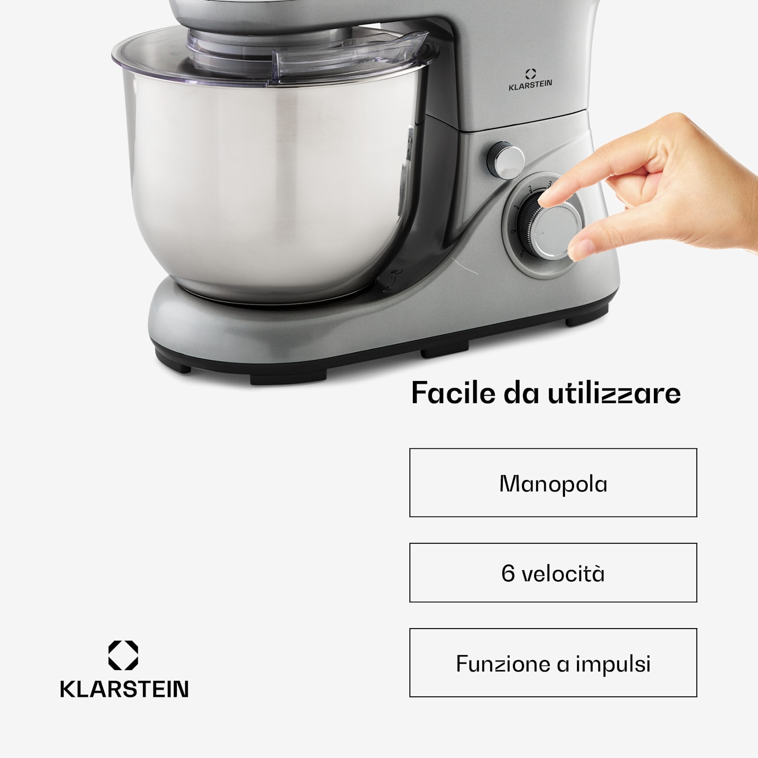 Bella Pico 2G, robot da cucina, 1300W, 1,7 PS, 6 livelli, 5 litri 