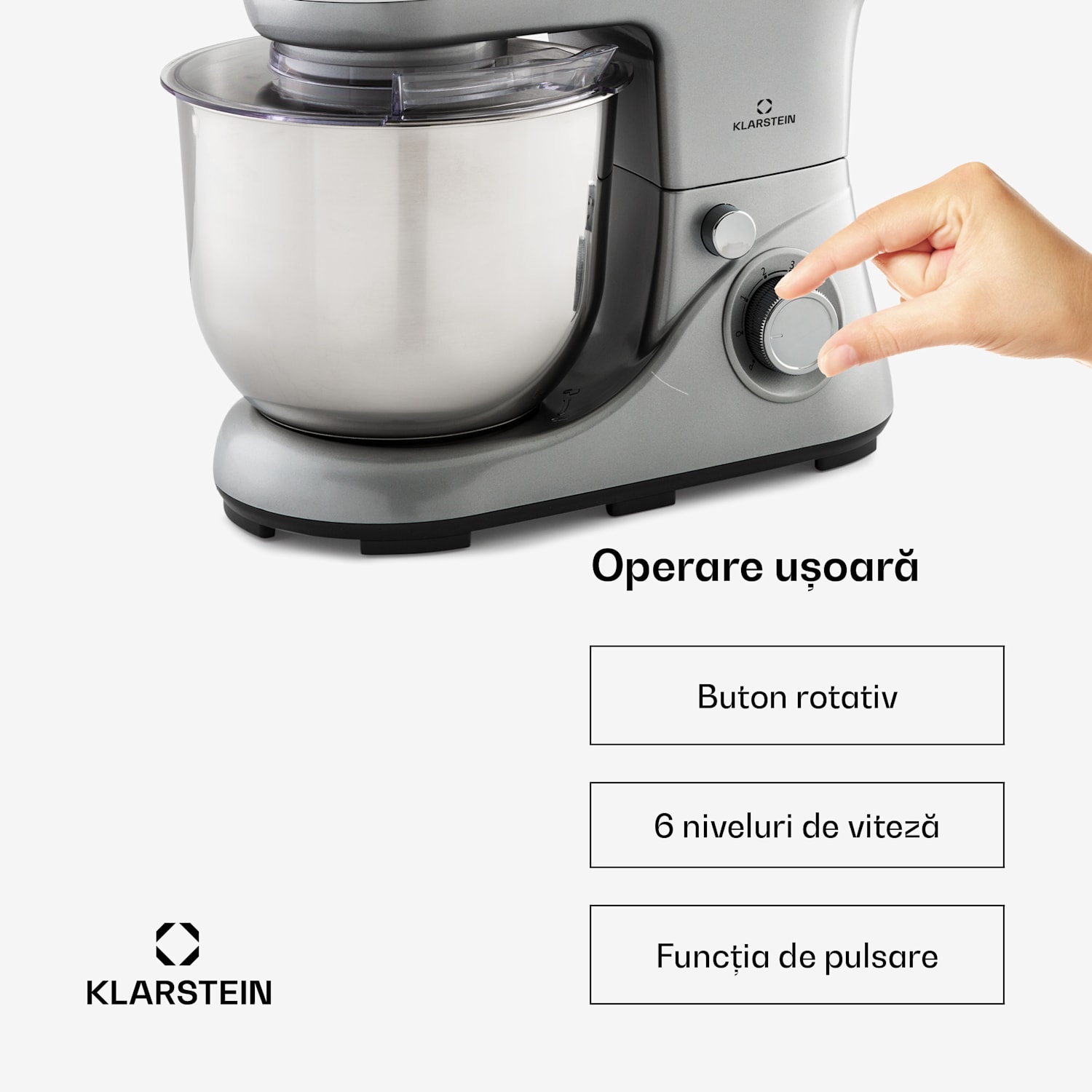 Bella Pico 2G, robot de bucătărie, 1300 W, 1,7 CP, 6 trepte, 5 litri Argintiu metalizat