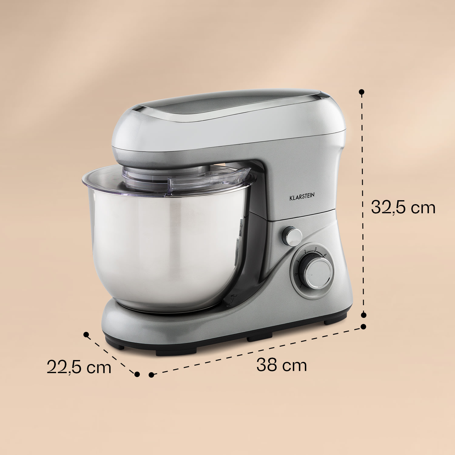 Procesador de alimentos Bella Pico 2G 1300W 1,7HP 6 Pasos 5 Litros Plata Metálica