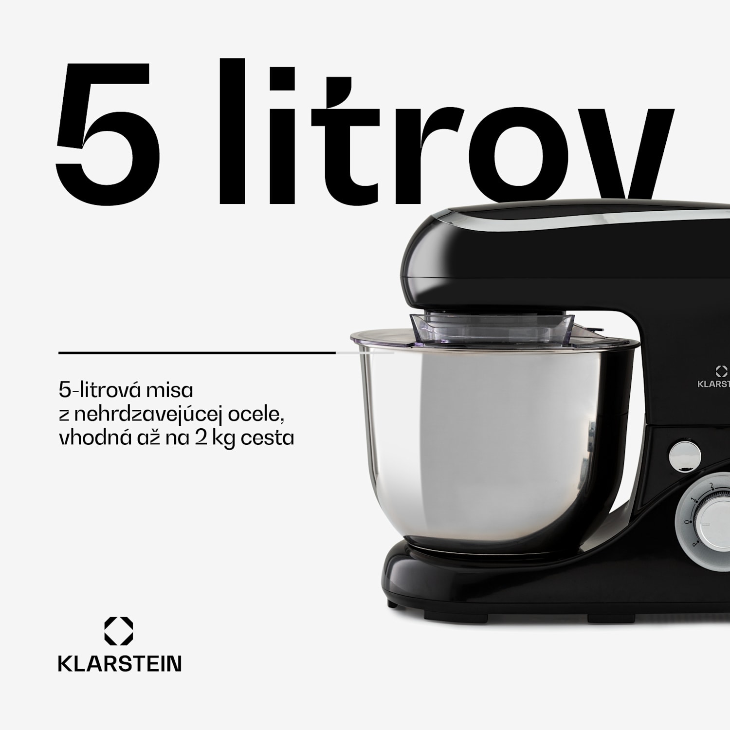 Bella Pico 2G, kuchynský robot, 1300 W, 1,7 PS, 6 stupňov, 5 l Čierna