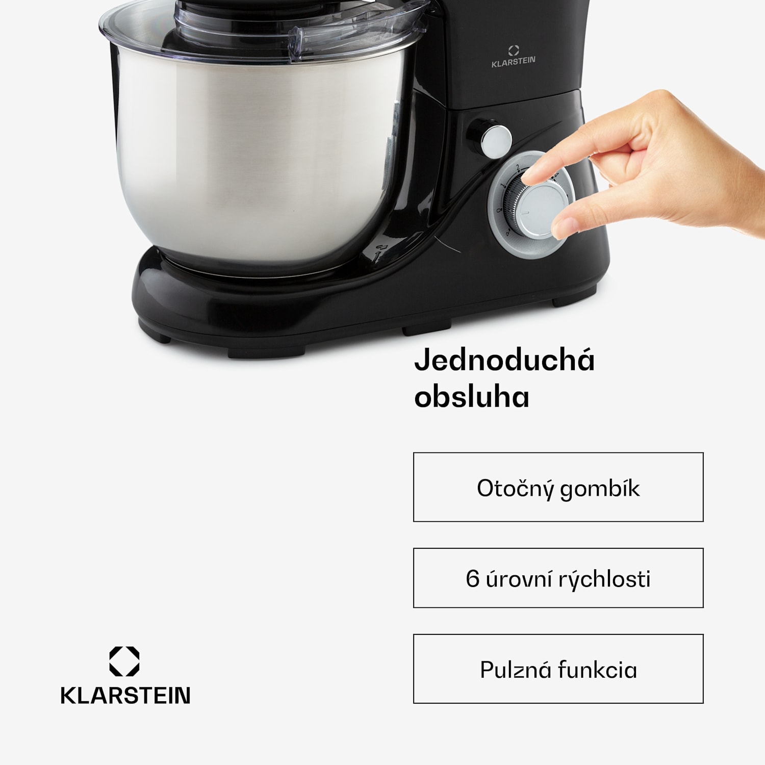 Bella Pico 2G, kuchynský robot, 1300 W, 1,7 PS, 6 stupňov, 5 l Čierna