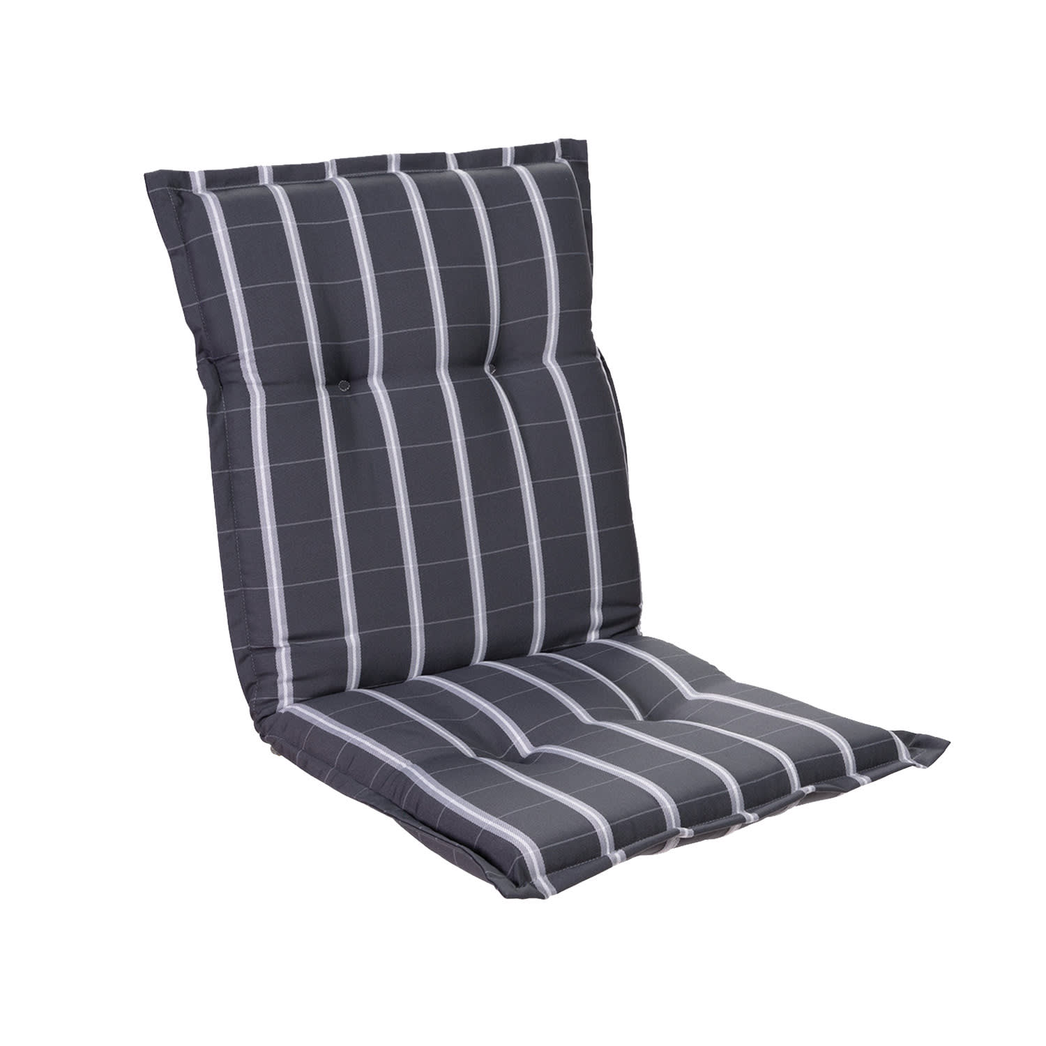 Prato, Imbottitura, Schienale Basso, Sedia da Giardino, Poliestere, 50x100x8cm 1 x cuscino di seduta | Grigio