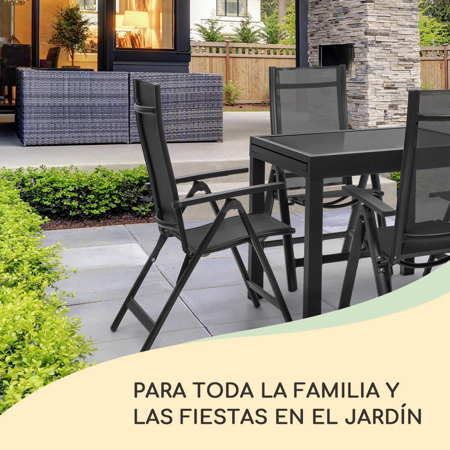 Sylt Cojín acolchado Cojín de exterior para sillas con respaldo alto Almohada Poliéster 50x120x9cm 1 x cojín del asiento | Azul / antracita