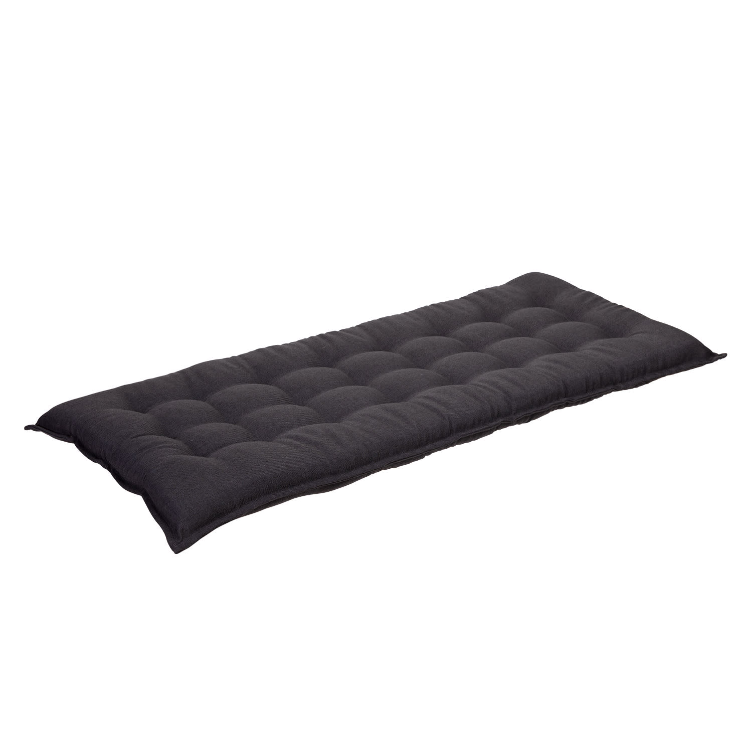 Naxos Cojín para banco exterior Cojín acolchado Núcleo de espuma Poliéster estructural 110x7x47cm 110 x 7 x 47 cm | Antracita