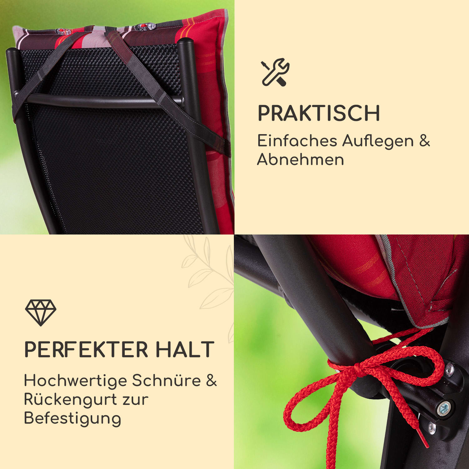 Sylt Polsterauflage Sesselauflage Kopfkissen Polyester 50x120x9cm