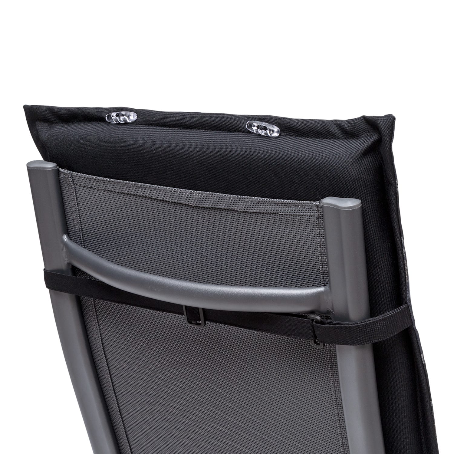 Elbe, Upholstery, Armchair Cushion, High-Backed Garden Chair, Dralon, 50x120x8cm 3 x seat cushion | Gray / Anthracite