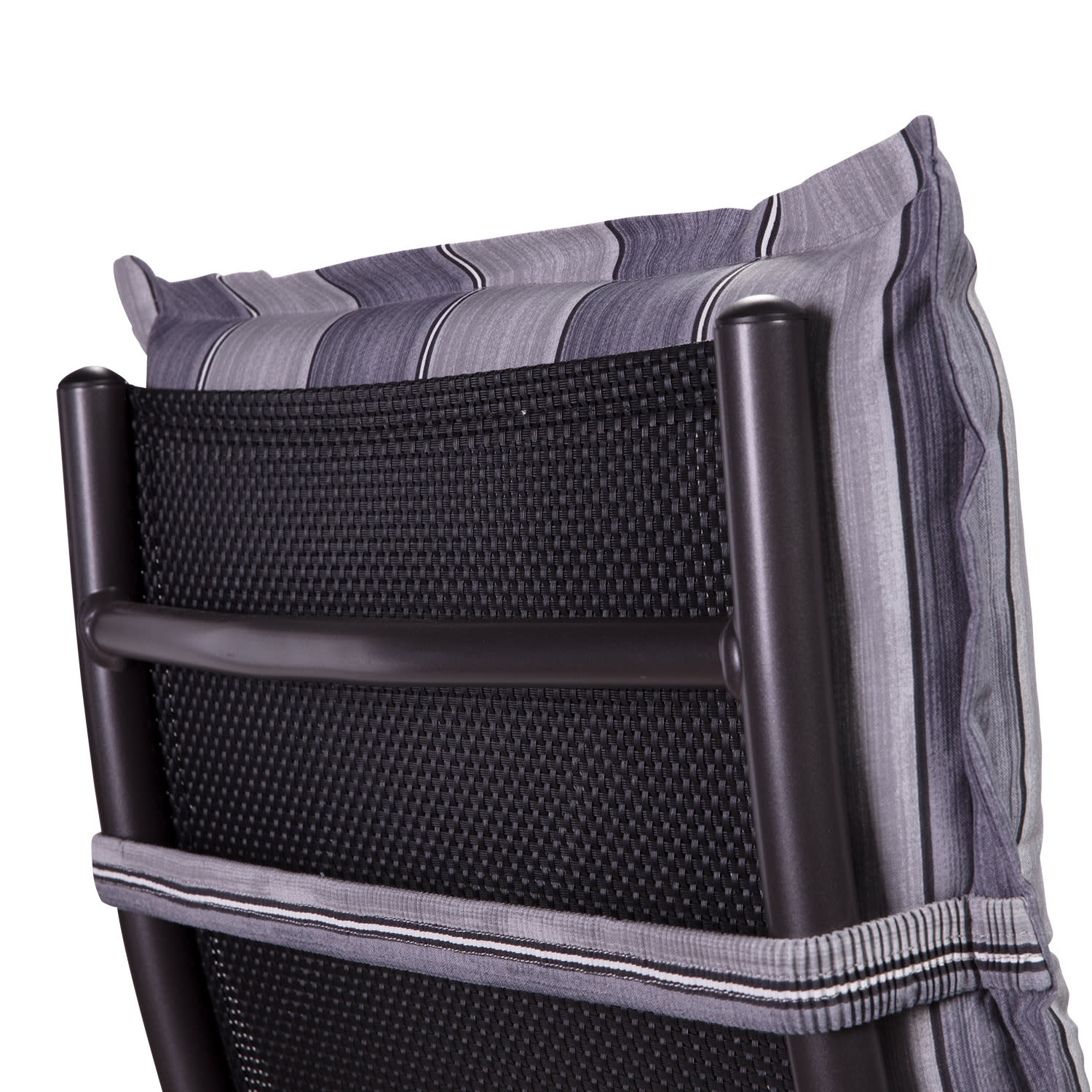 Prato, čalounění, čalounění na křeslo, vysoké opěradlo, zahradní židle, polyester, 50 x 120 x 7 cm 2 x sedák | Šedá