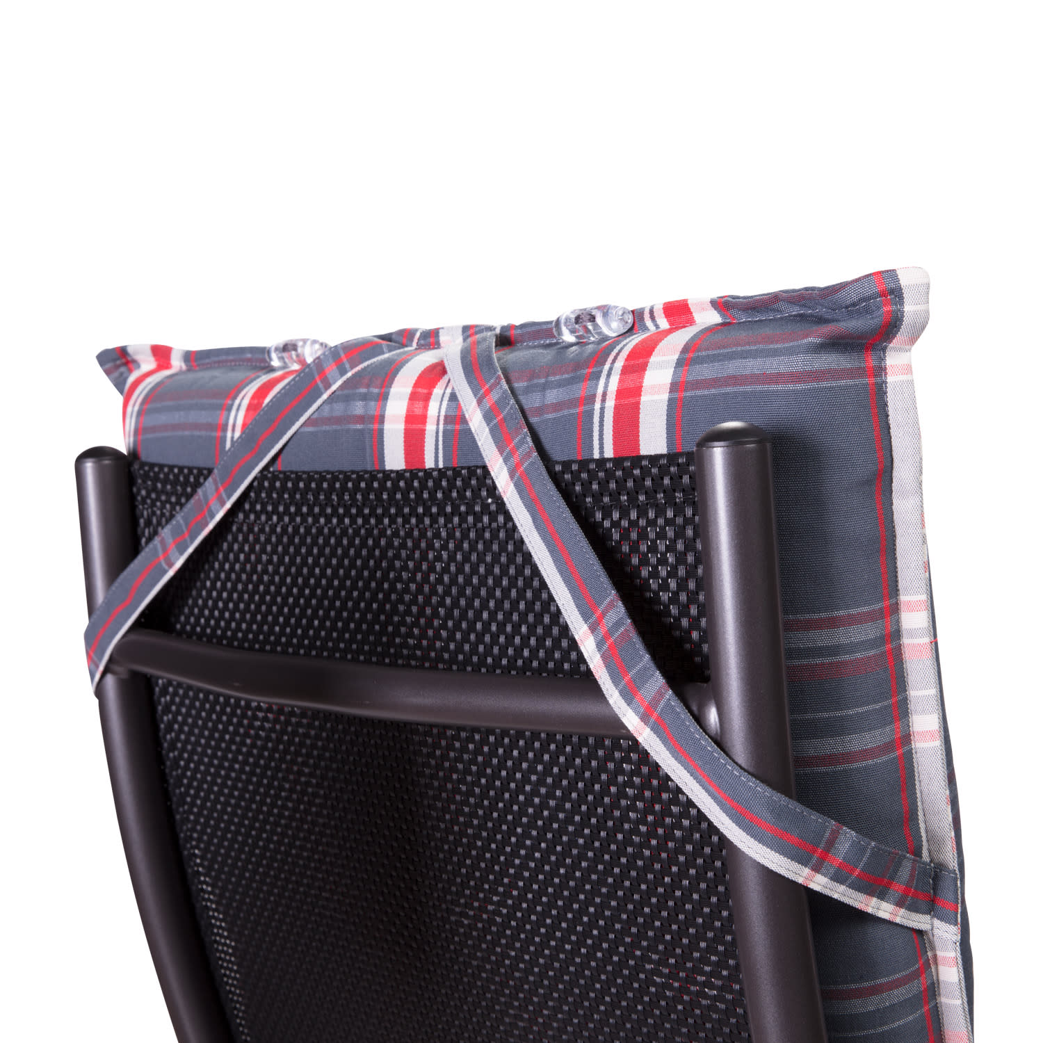 Sylt, čalúnená podložka, podložka na stoličku, podložka na vyššie polohovacie kreslo, vankúš, polyester, 50 × 120 × 9 cm 3 x sedák | Šedá / Světle Šedá