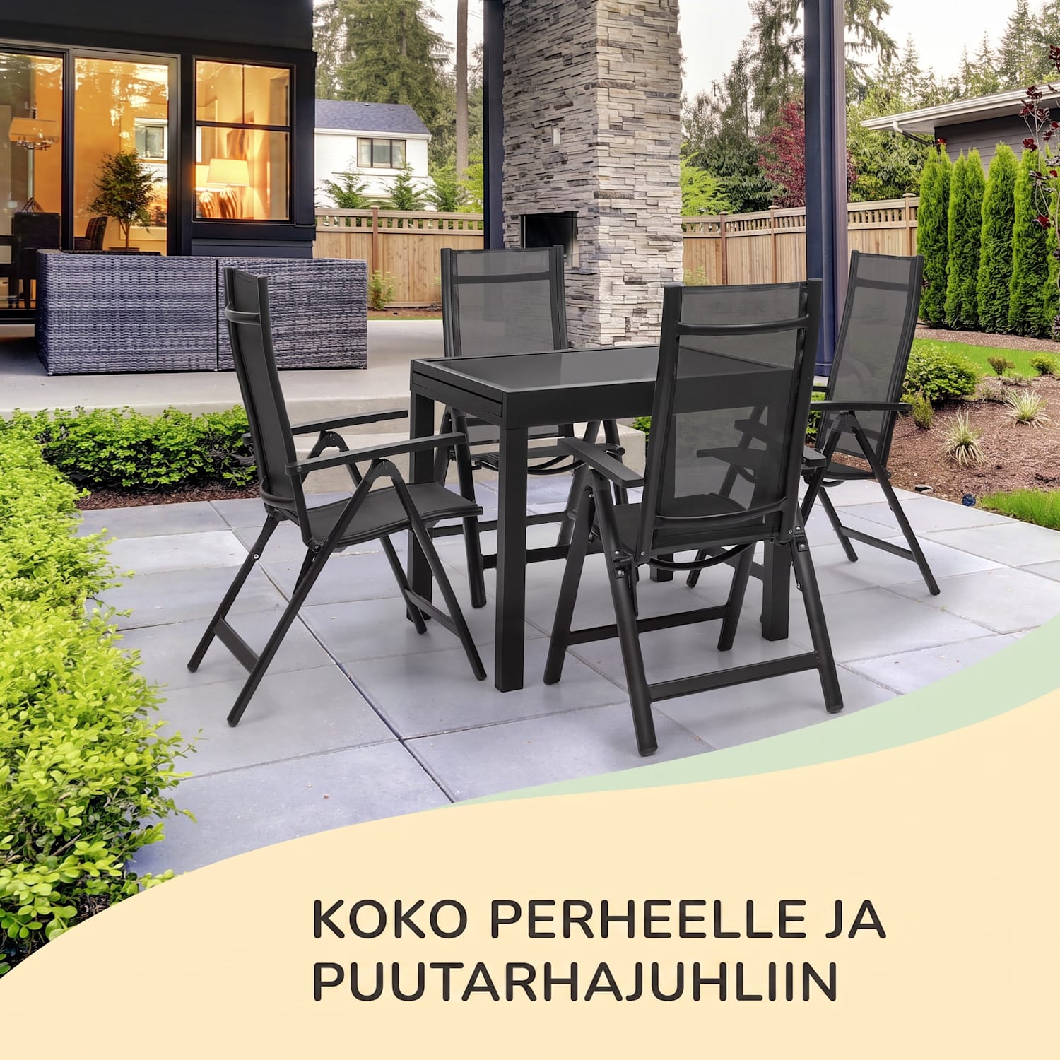 Sylt pehmustetyyny puutarhatuolin pehmuste tyyny polyesteriä 50 x 120 x 9 cm 4 x istuintyyny | Harmaa / valkoinen