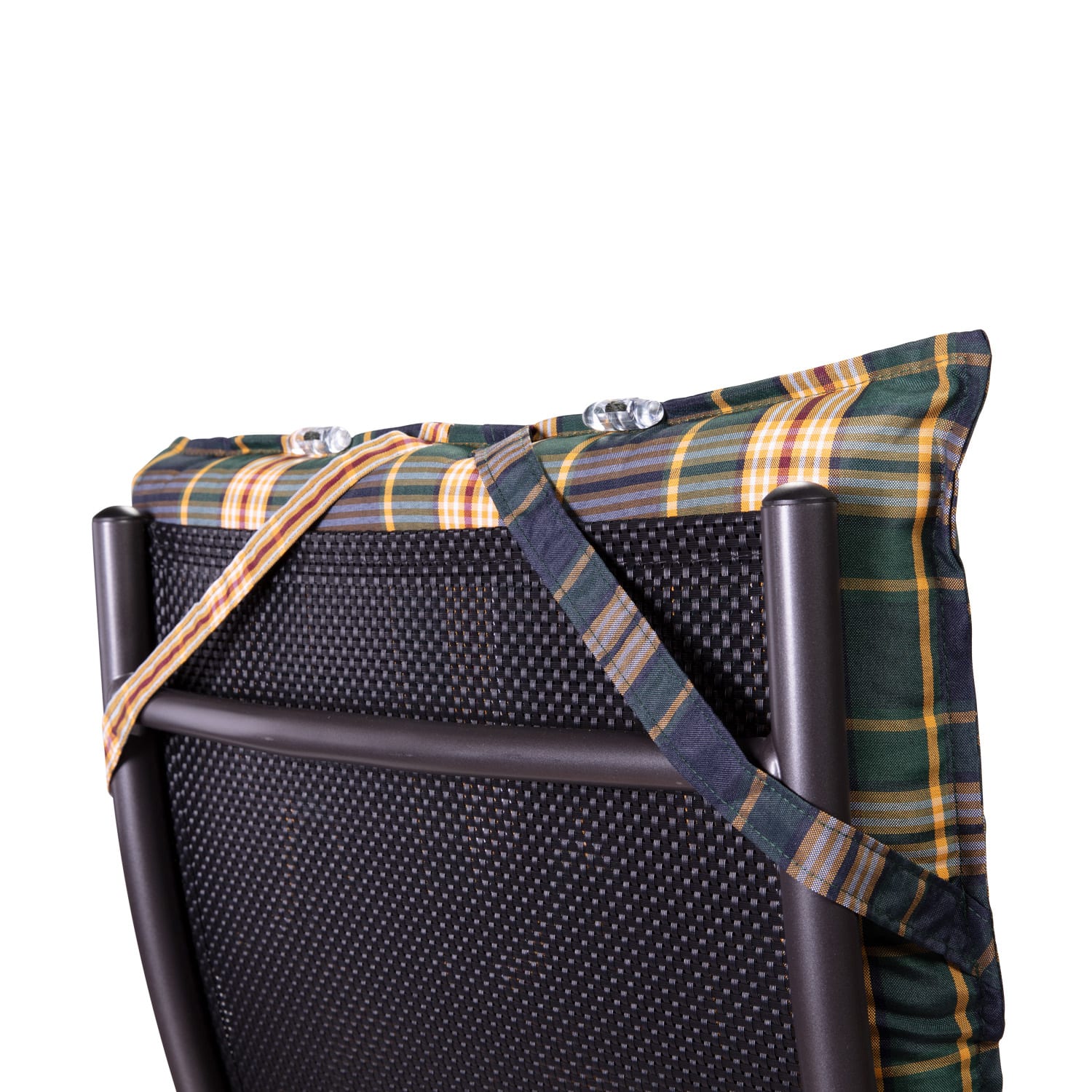 Sylt, čalúnená podložka, podložka na stoličku, podložka na vyššie polohovacie kreslo, vankúš, polyester, 50 × 120 × 9 cm 3 x sedák | Zeleným / Žltých