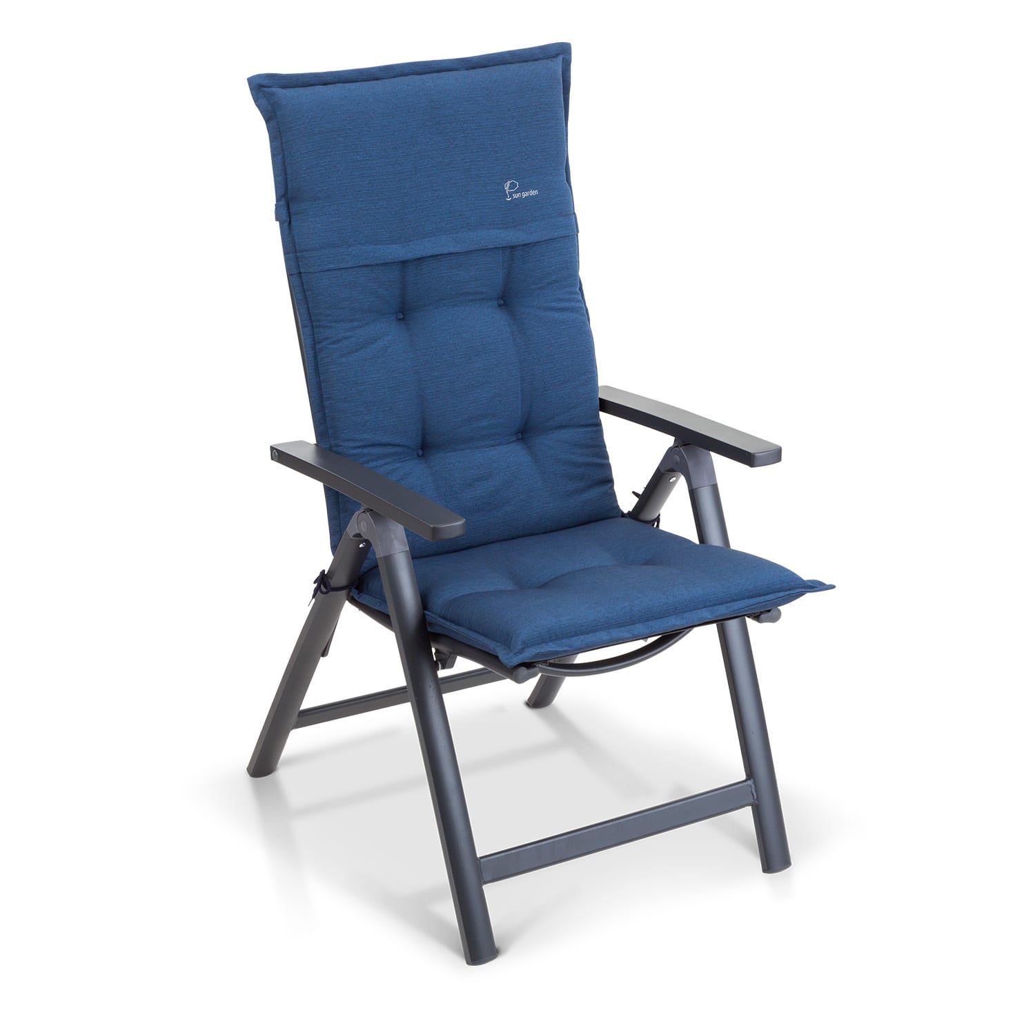 Coburg, Imbottitura, Schienale Alto, Sedia da Giardino, Poliestere, 53x117x9cm 1 x cuscino di seduta | Blue Ocean