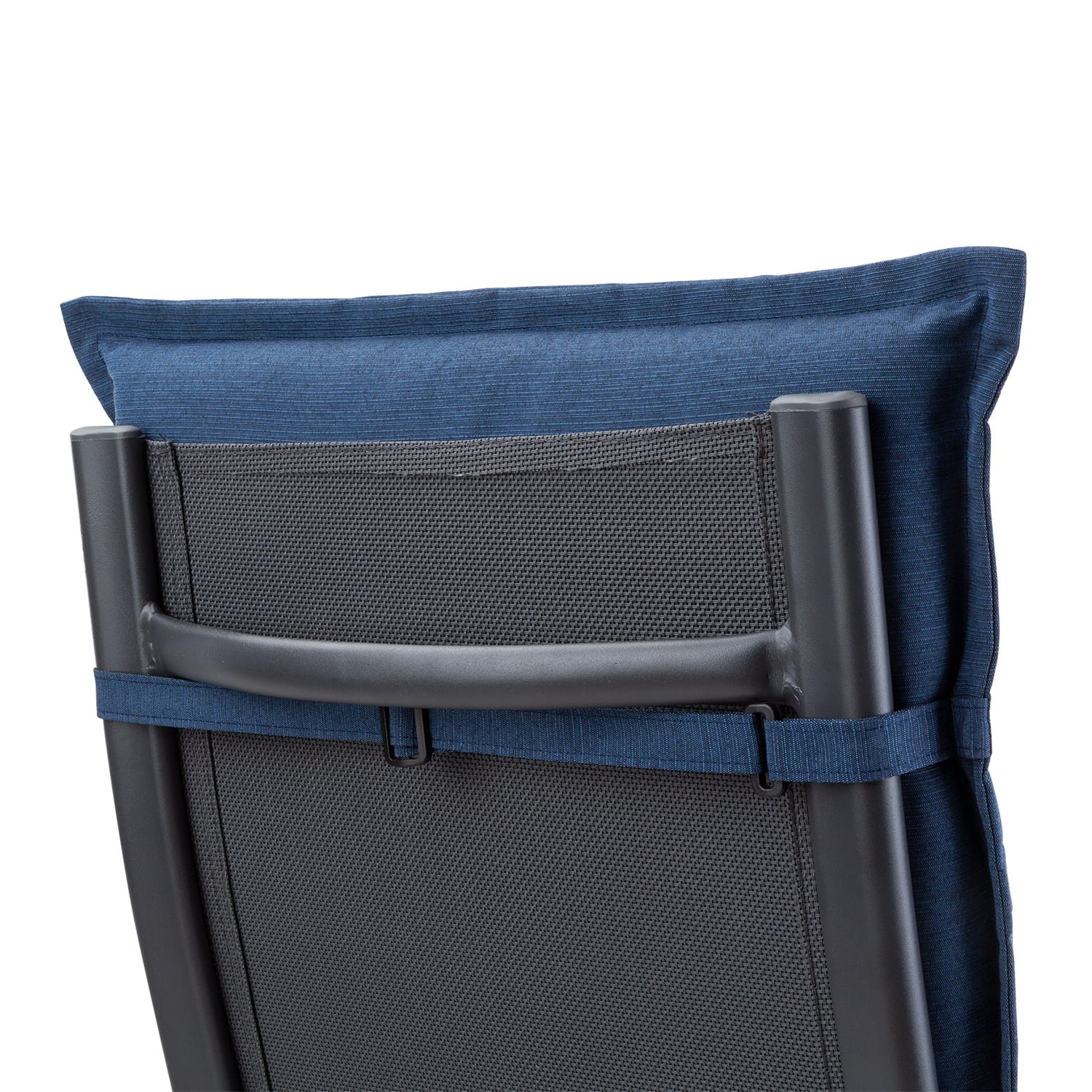 Coburg Cojín acolchado Cojín de exterior para sillas con respaldo alto Silla de jardín Poliéster 53x117x9cm