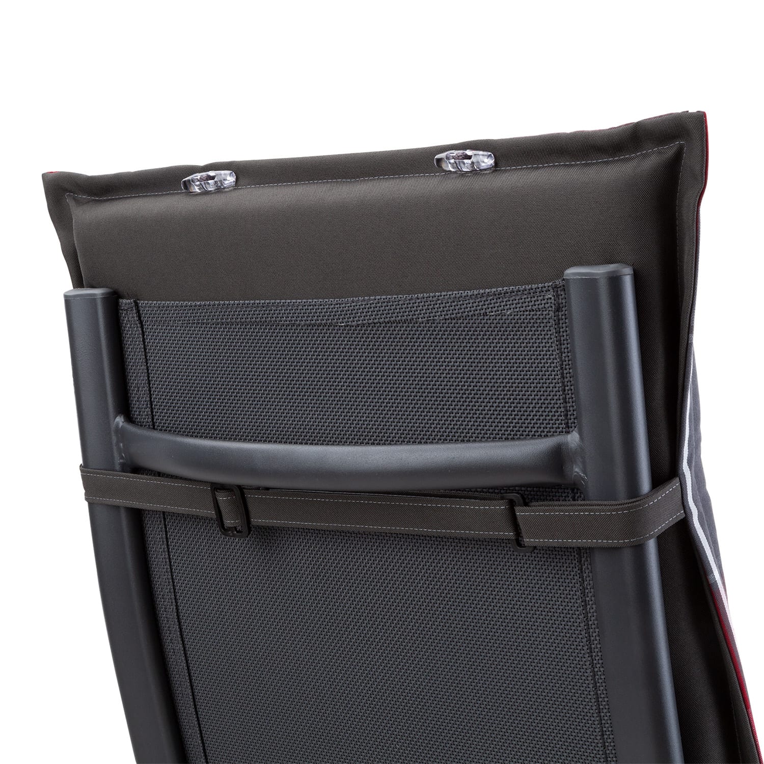 Cojín Donau Funda de sillón de jardín de respaldo alto Poliéster 50x120x6cm 1 x cojín del asiento | Rojo