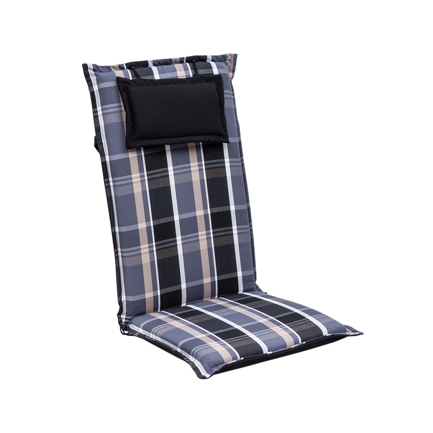 Elbe stoelkussen zitkussen hoge rugleuning tuinstoel dralon 50x120x8cm