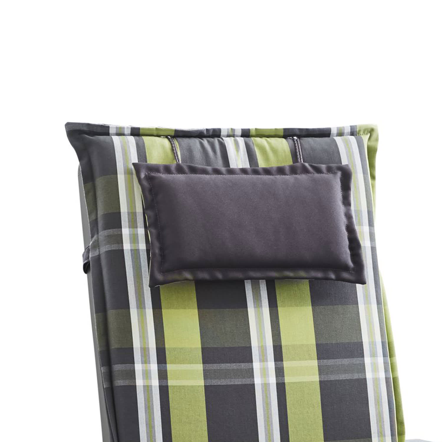 Coussin Donau Coussin de fauteuil chaise de jardin à dossier haut en polyester 50x120x6 cm