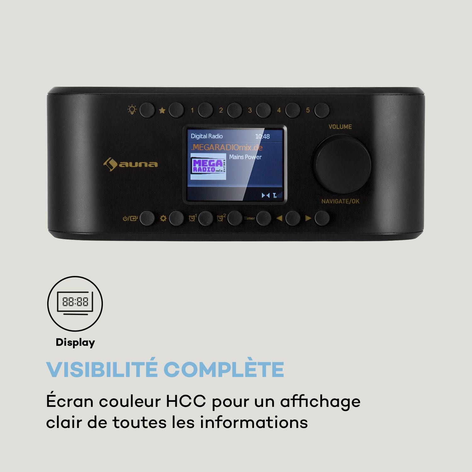Sound Maître DAB Radio de cuisine encastrable DAB+/UKW BT AUX 