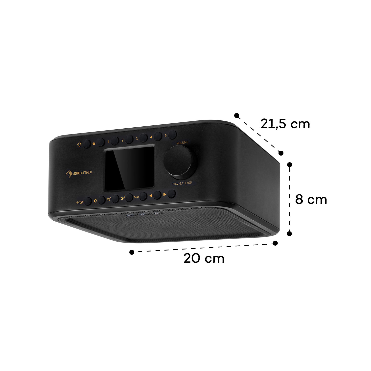 Sound Maître DAB - Radio da cucina sottopensile, DAB+/FM, BT, AUX 