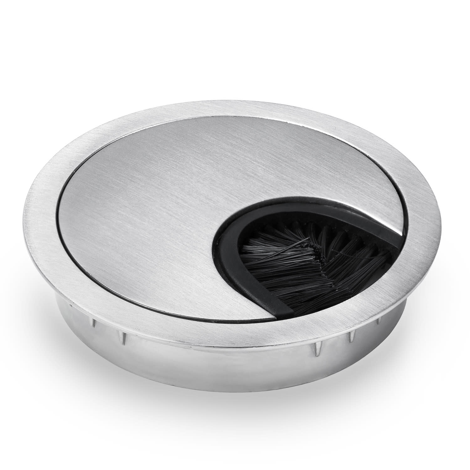 Presetupa, set de 2 bucati, 60 mm, metal, garnitura Argintiu metalizat