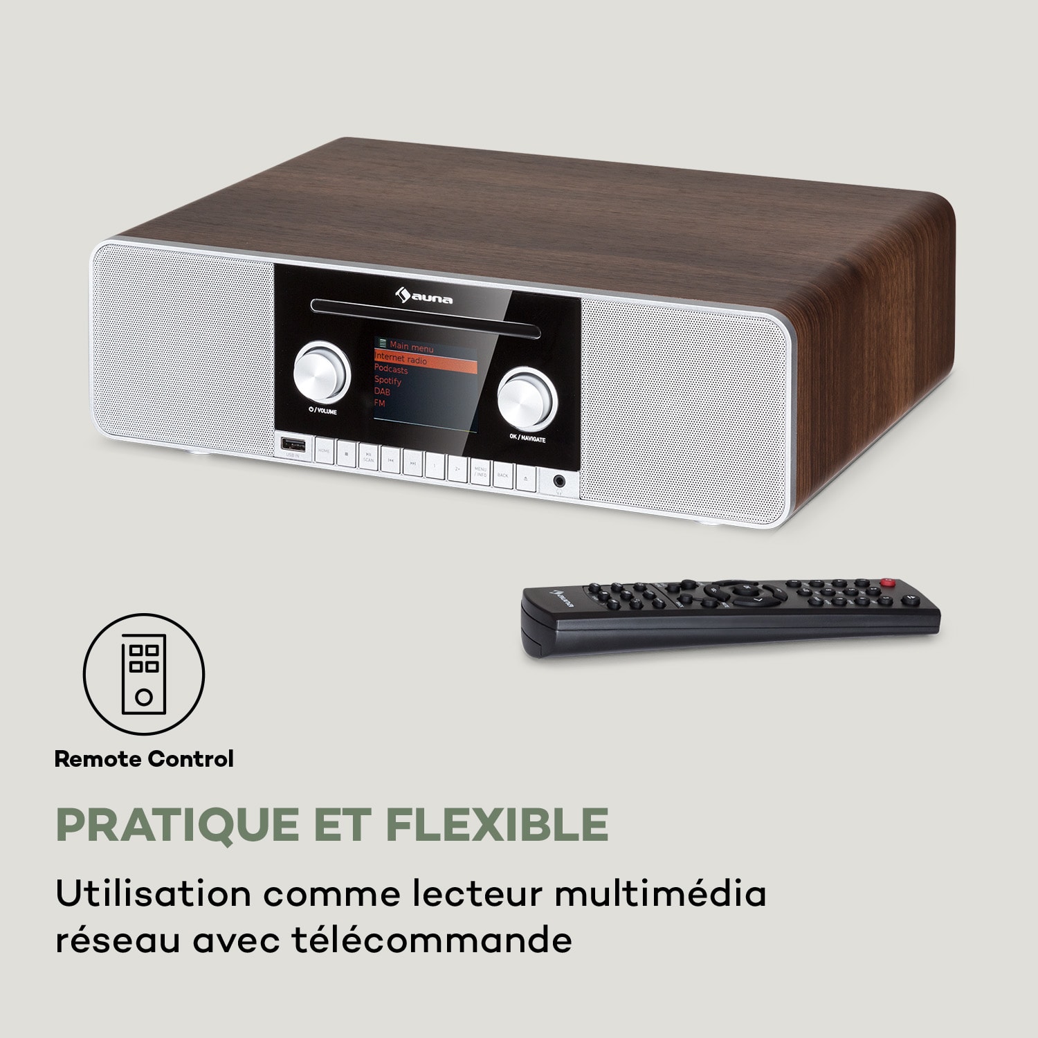 Connect CD MKII Radio Internet Lecteur multimédia BT MP3 DAB+ Spotify Connect Radio