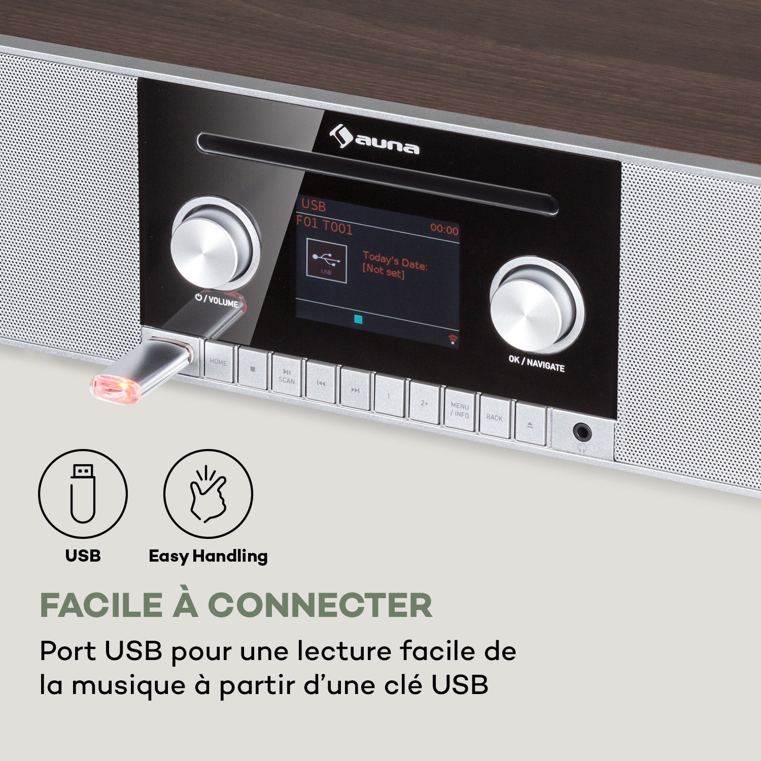 Connect CD MKII Radio Internet Lecteur multimédia BT MP3 DAB+ Spotify Connect Radio