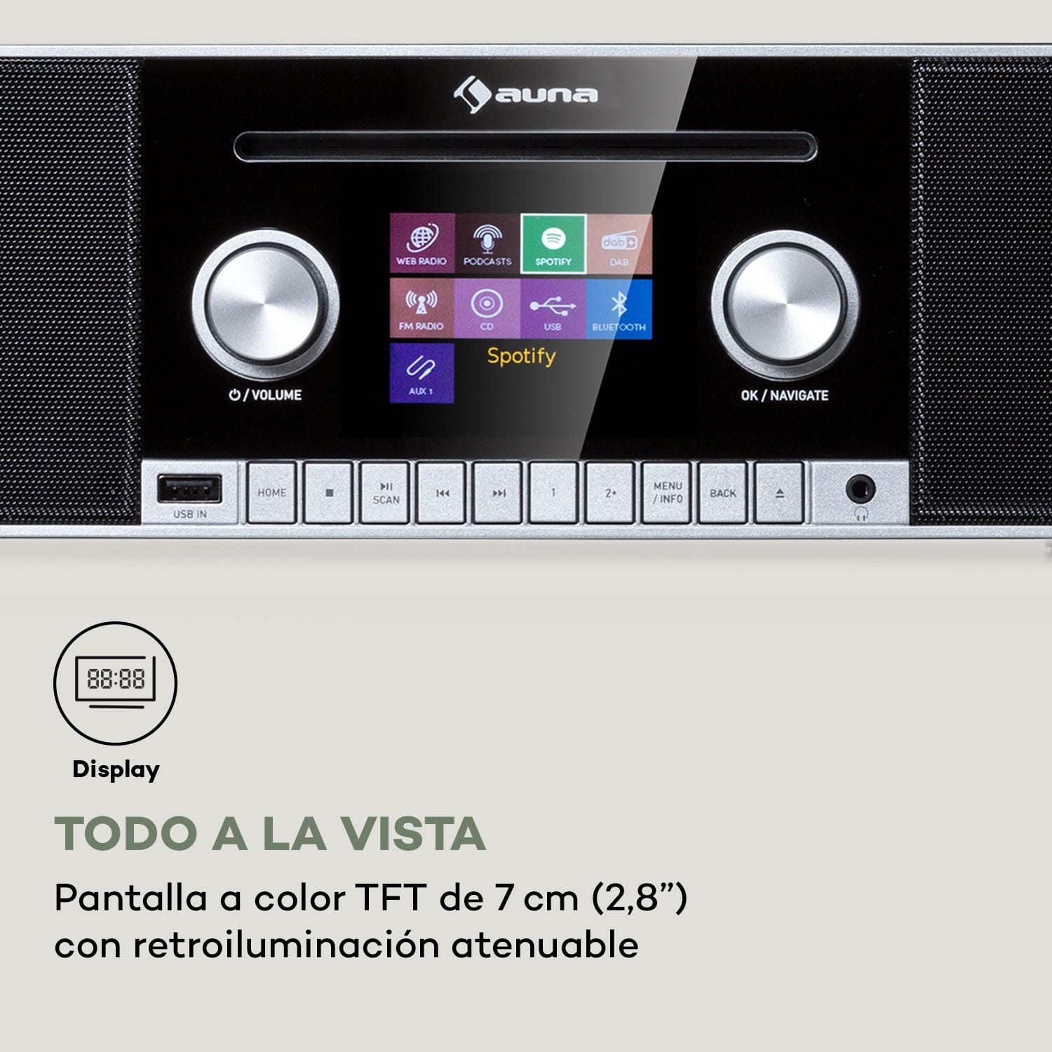 Connect CD MKII radio por Internet Mediaplayer BT MP3 DAB+ Spotify Connect Radio  