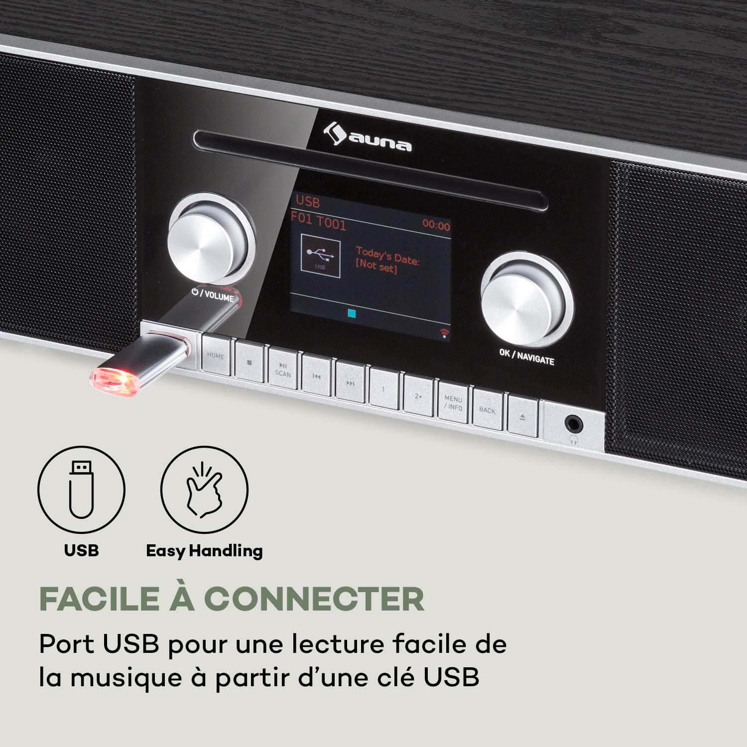 Connect CD MKII Radio Internet Lecteur multimédia BT MP3 DAB+ Spotify Connect Radio