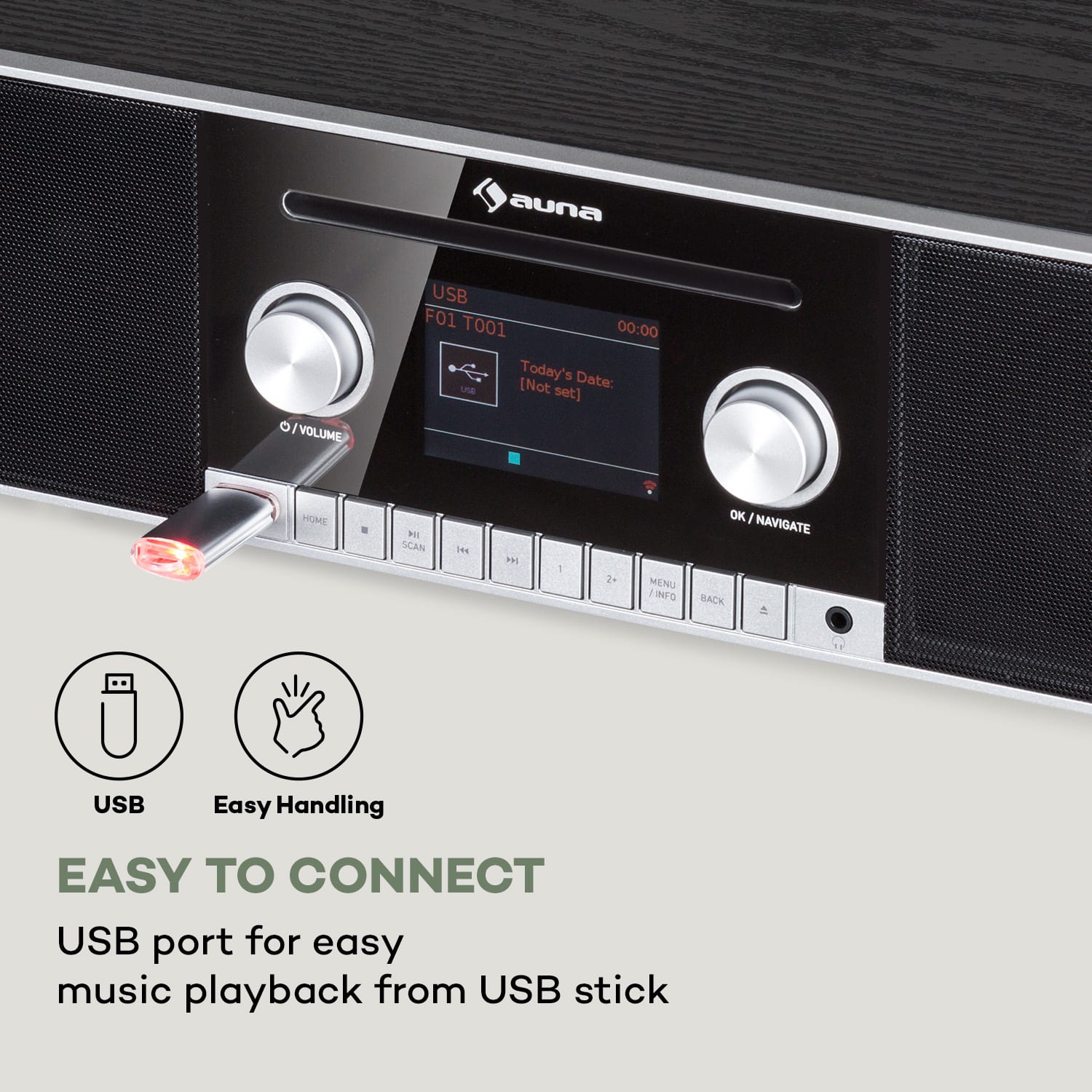 Connect CD MKII, internetové rádio, přehrávač médií, BT, MP3, DAB+, Spotify Connect, rádio