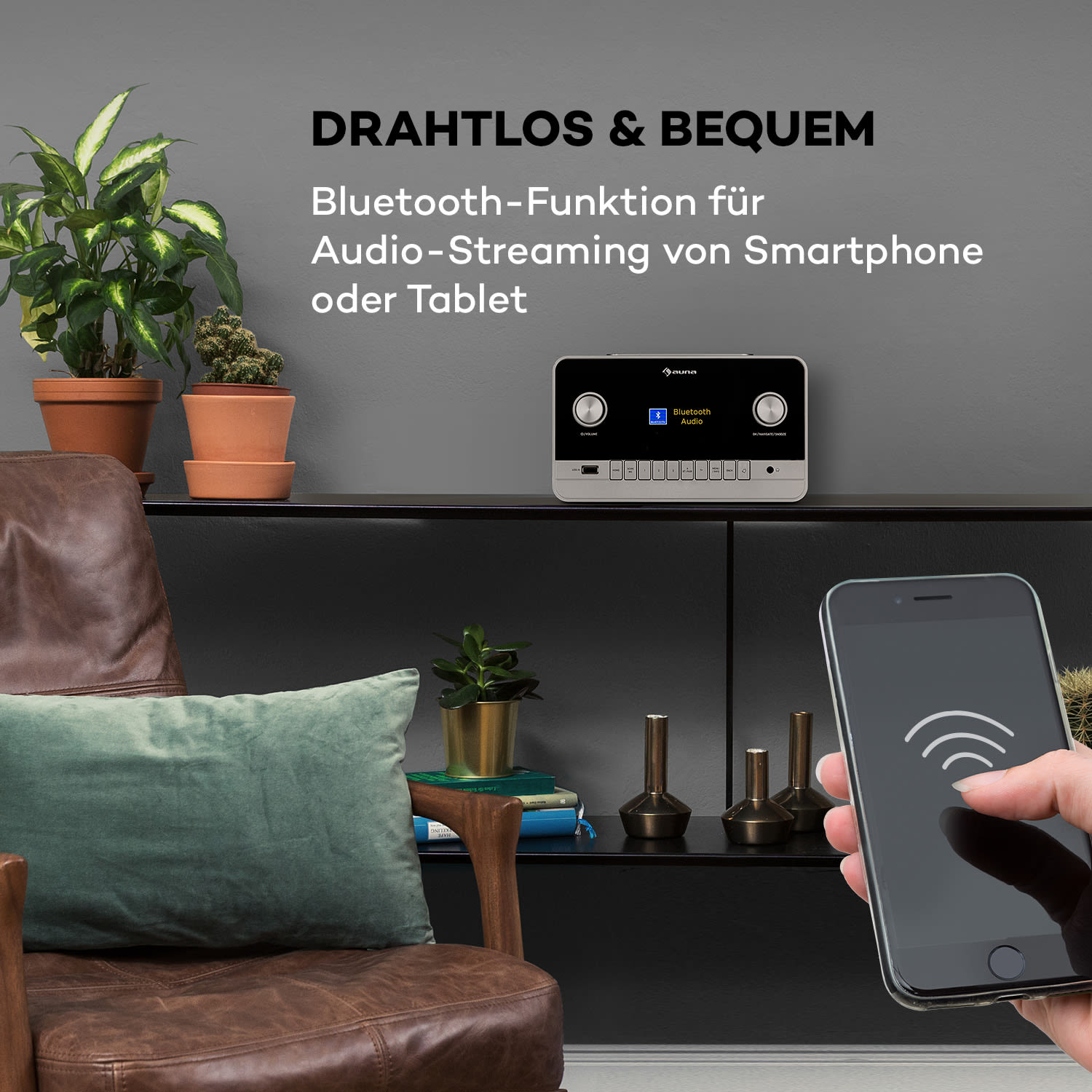 Connect 150 MKII 2.1-Internetradio DAB+/FM Spotify BT 2,8" TFT-Display 