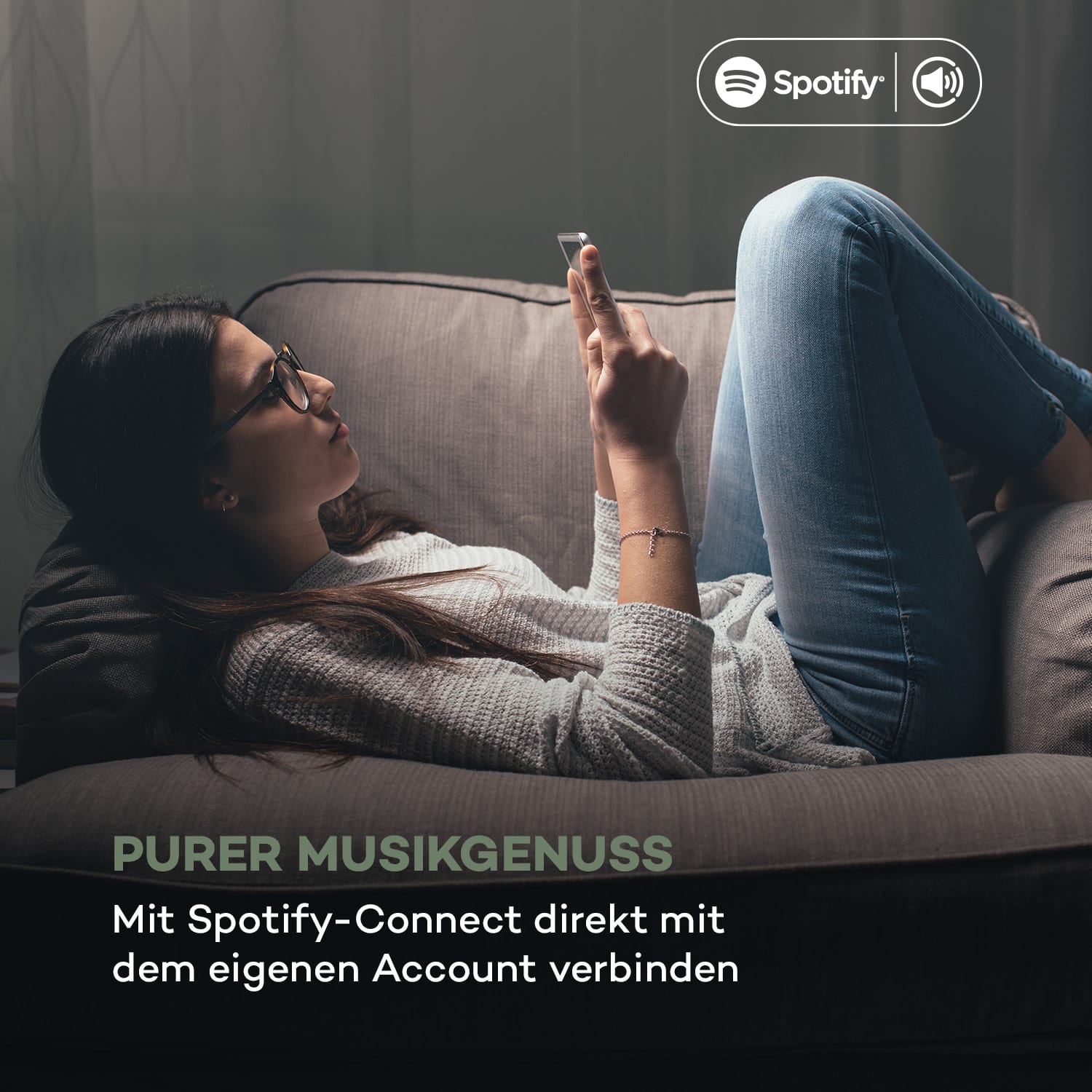 Connect 150 MKII 2.1-Internetradio DAB+/FM Spotify BT 2,8" TFT-Display 