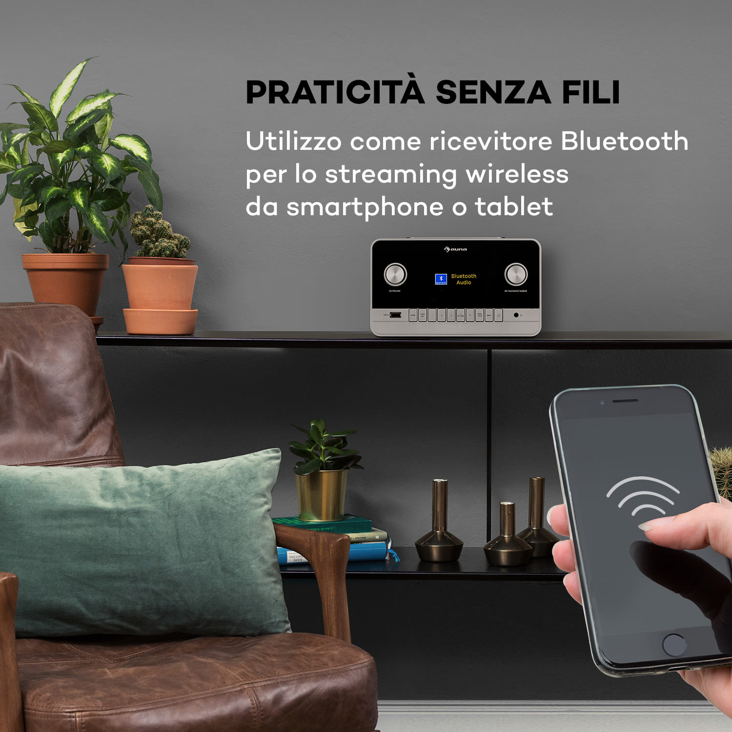 Connect 150 MKII - Radio web 2.1, DAB/DAB+/FM, Spotify, BT, display TFT da 2,8" 