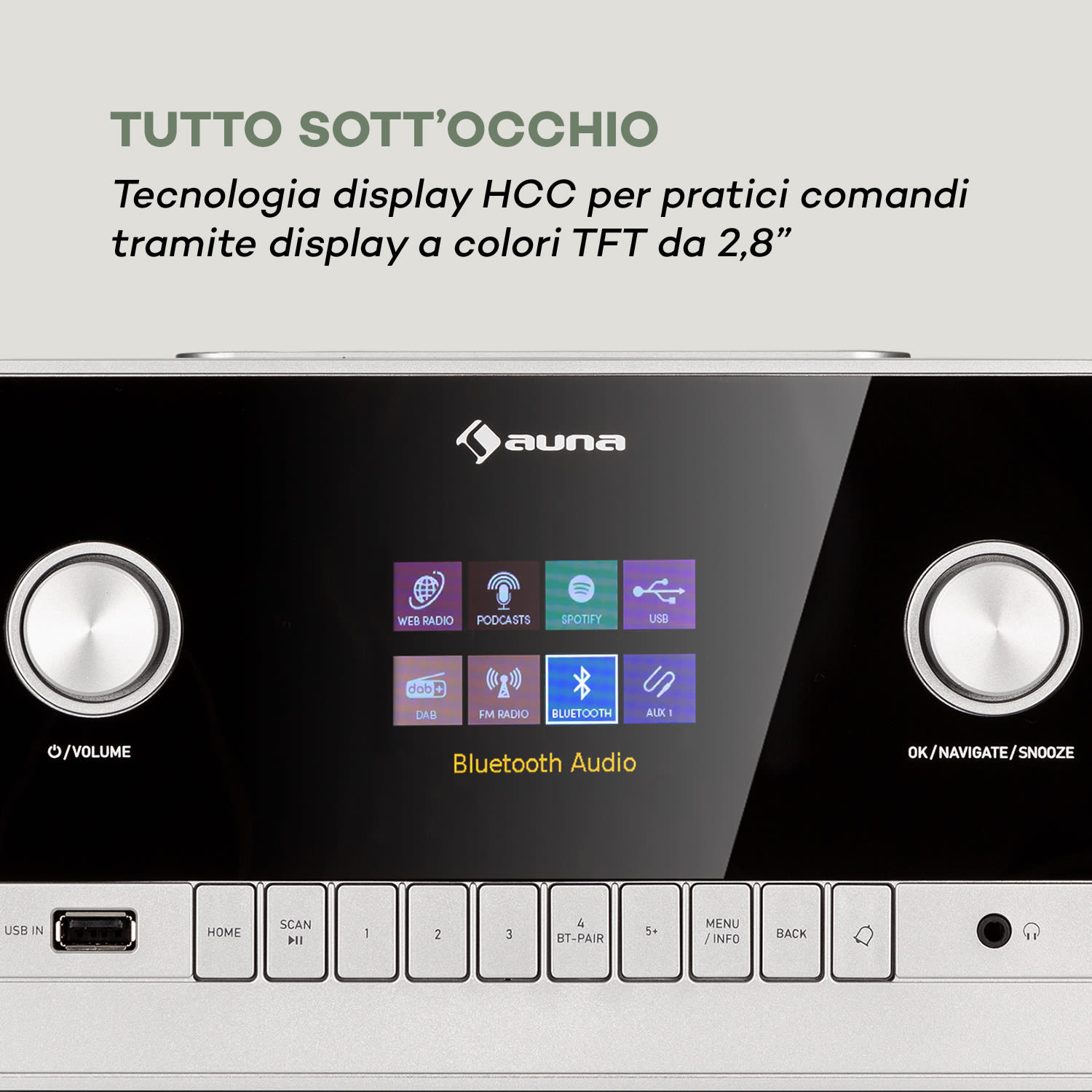 Connect 150 MKII - Radio web 2.1, DAB/DAB+/FM, Spotify, BT, display TFT da 2,8" 