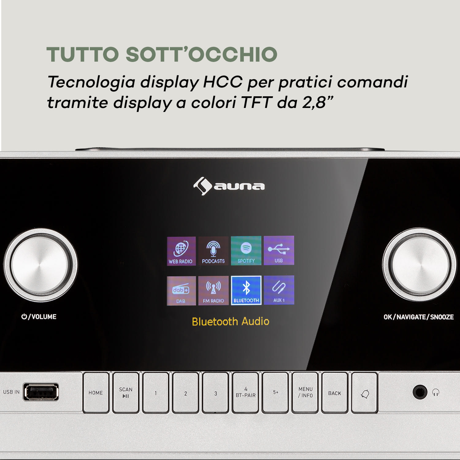 Connect 150 MKII - Radio web 2.1, DAB/DAB+/FM, Spotify, BT, display TFT da 2,8" 