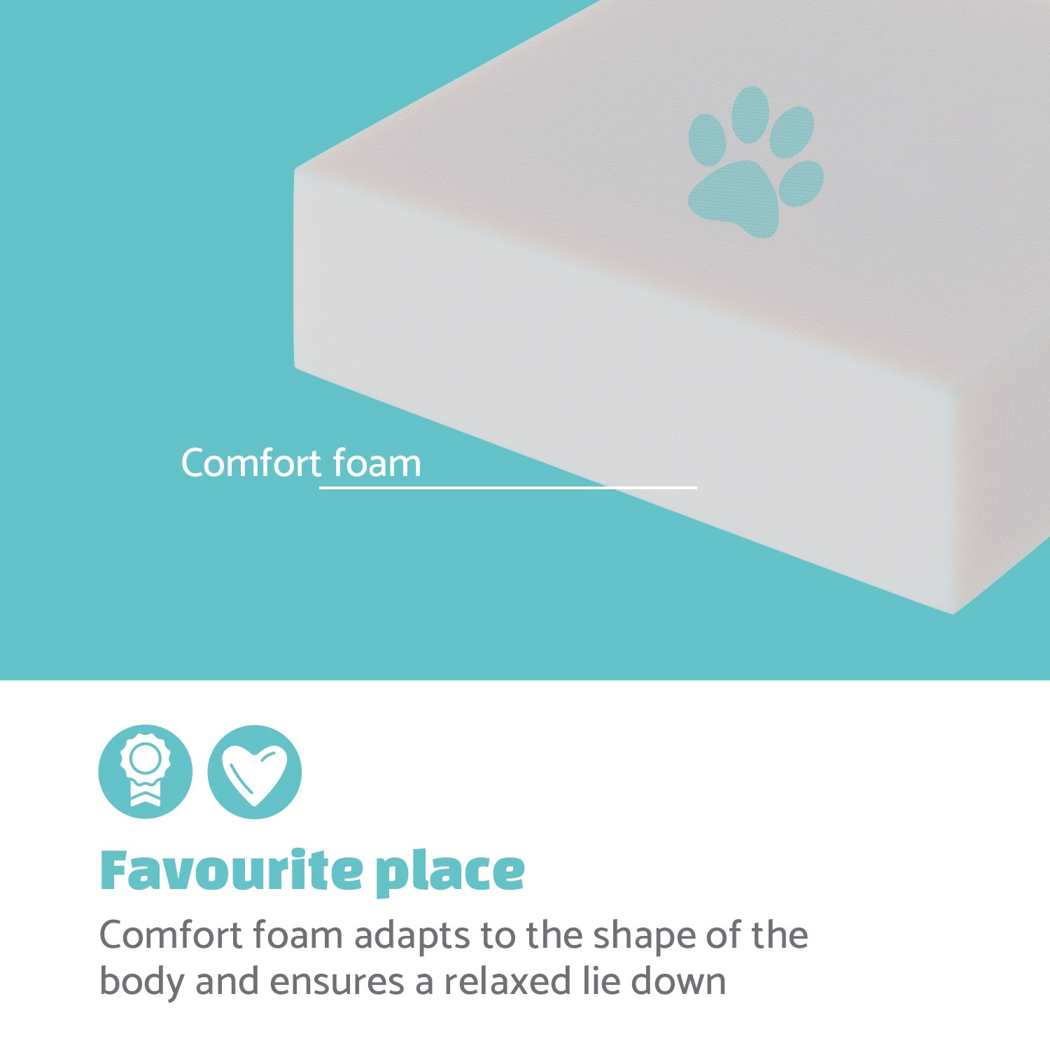 Nala, pelech pre psy, podložka pre psy, umývateľná, protišmyková, priedušná, komfortná pena, veľkosť L (120 x 5 x 80 cm) veľké | Antracit