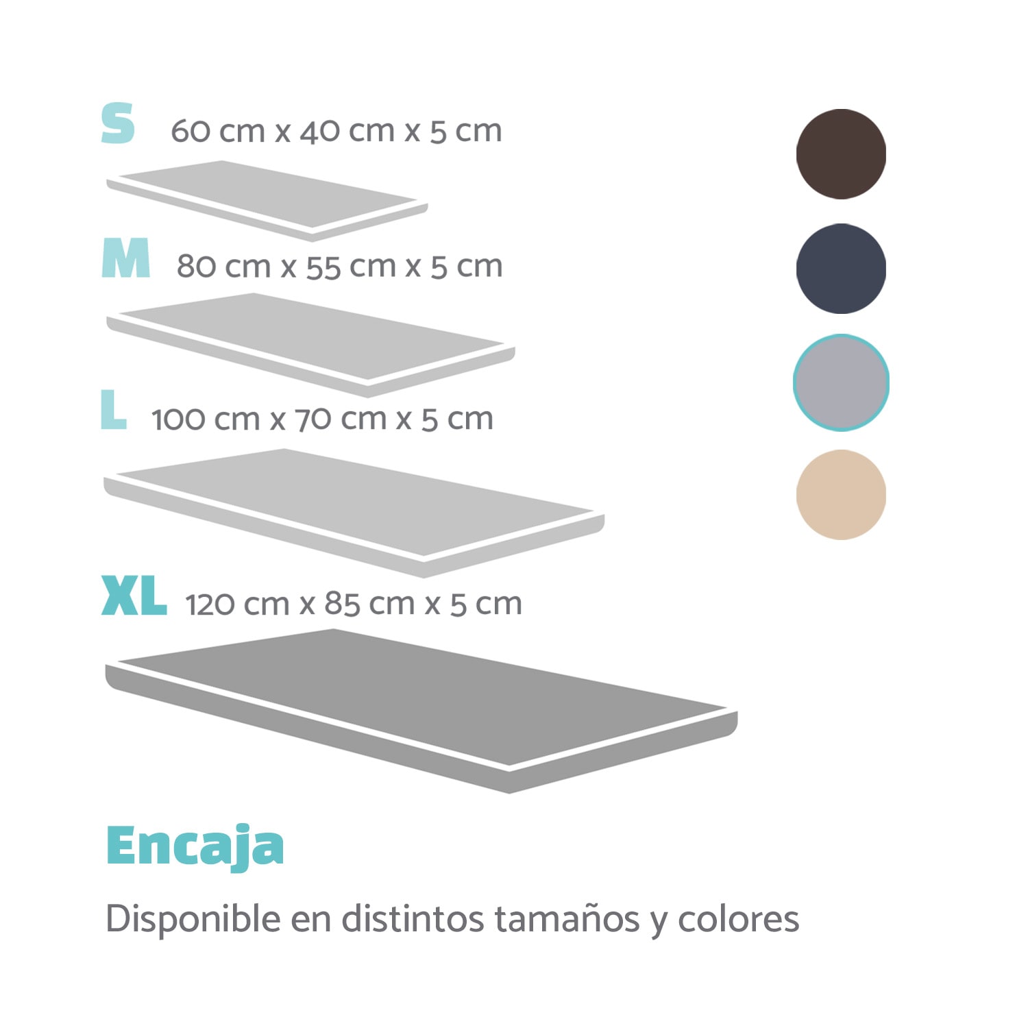 Luna Cama para perros Colchón para perros | Lavable | Ortopédico | Antideslizante | Transpirable | Espuma viscoelástica | Tamaño XL (120 x 5 x 85 cm) XL | Gris Medio