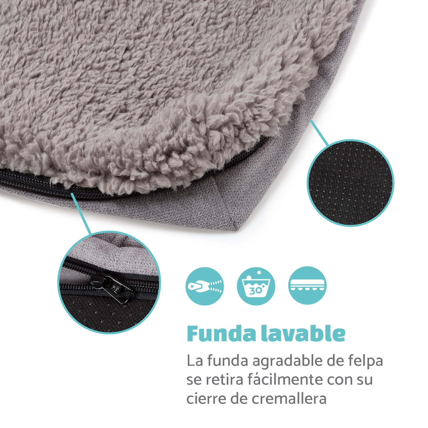 Bruno Cama para perros Cesta para perros | Lavable | Ortopédica | Antideslizante | Transpirable | Espuma viscoelástica | Tamaño M (80 x 17 x 55 cm) 