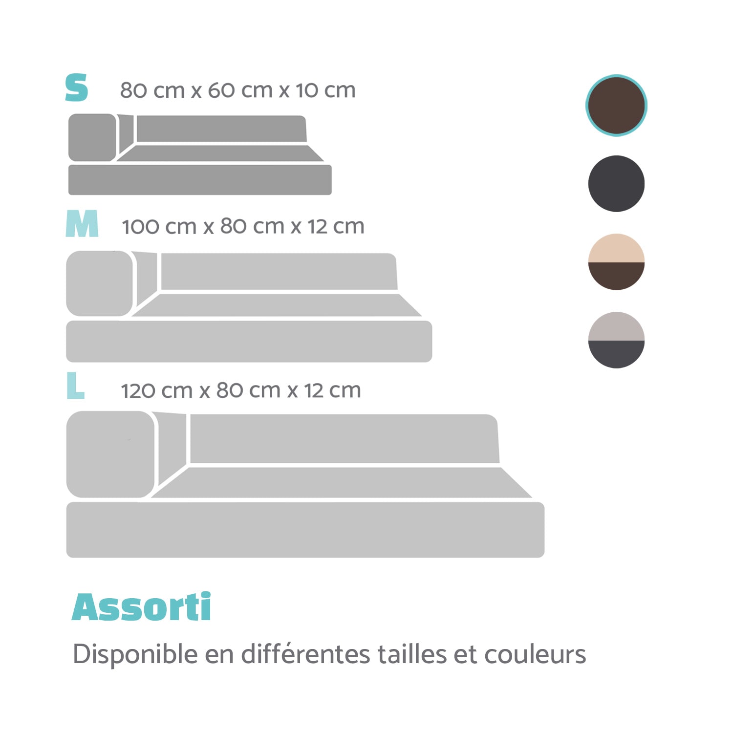 Odin lit pour chien matelas lavable orthopédique antidérapant respirant mousse à mémoire de forme taille S (80 x 10 x 60 cm)