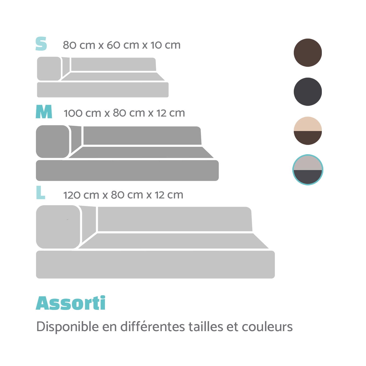 Odin lit pour chien matelas lavable orthopédique antidérapant respirant mousse à mémoire de forme taille M (100 x 12 x 80 cm) M | Gris Moyen