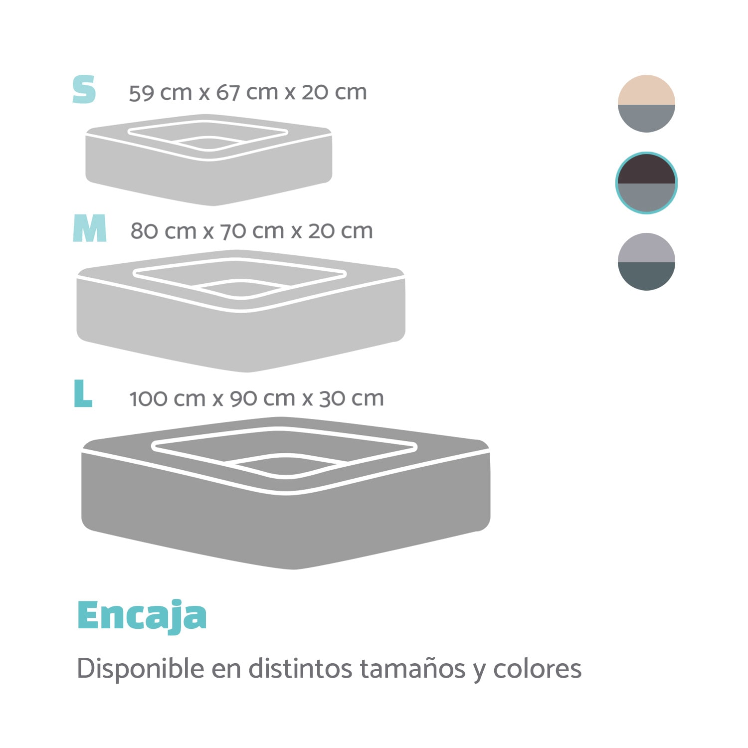 Emma Cama para perros Cesta para perros | Lavable | Antideslizante | Transpirable | Colchón reversible | Cojín | Tamaño L (100 x 30 x 90 cm) L | Marrón Tierra