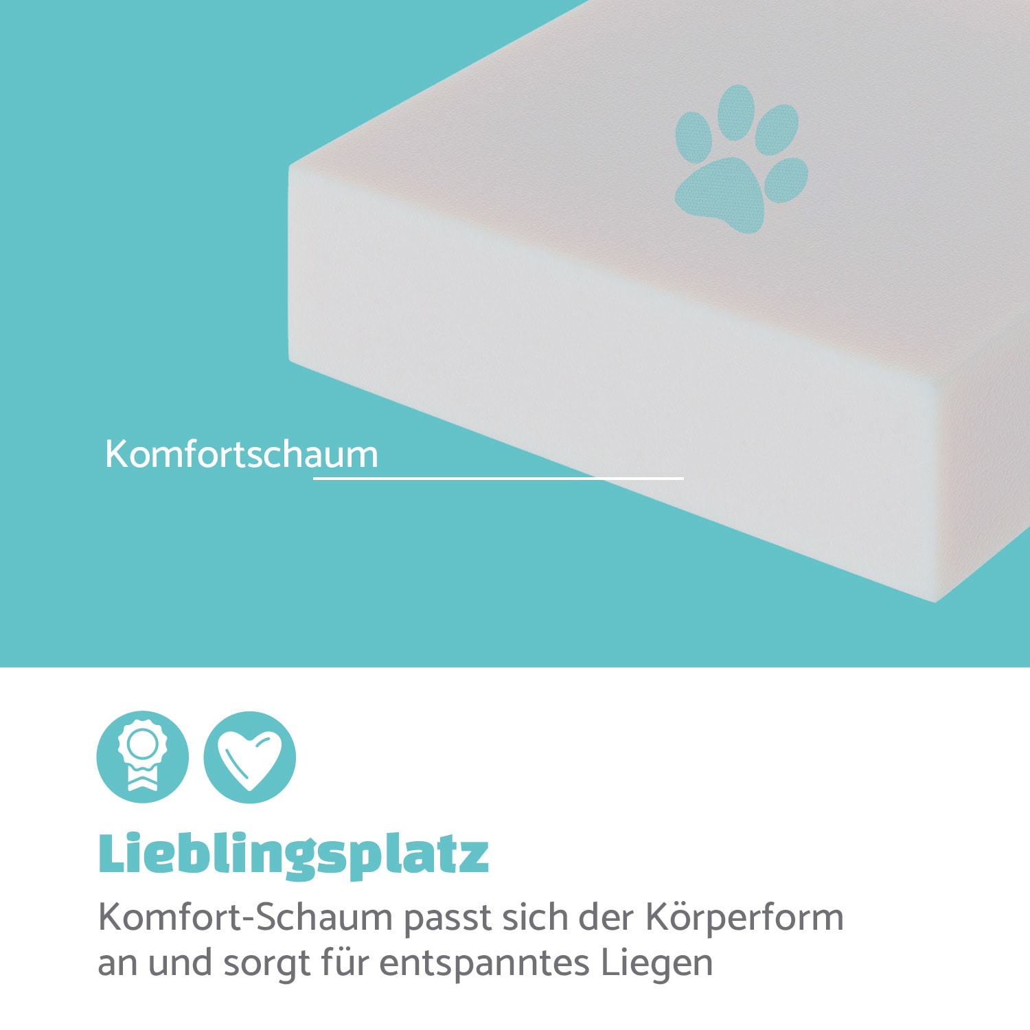 Emma Hundebett Hundekorb | waschbar | rutschfest | atmungsaktiv | Wendematratze | Kissen | Größe L (100 x 30 x 90 cm) L | Mittelgrau