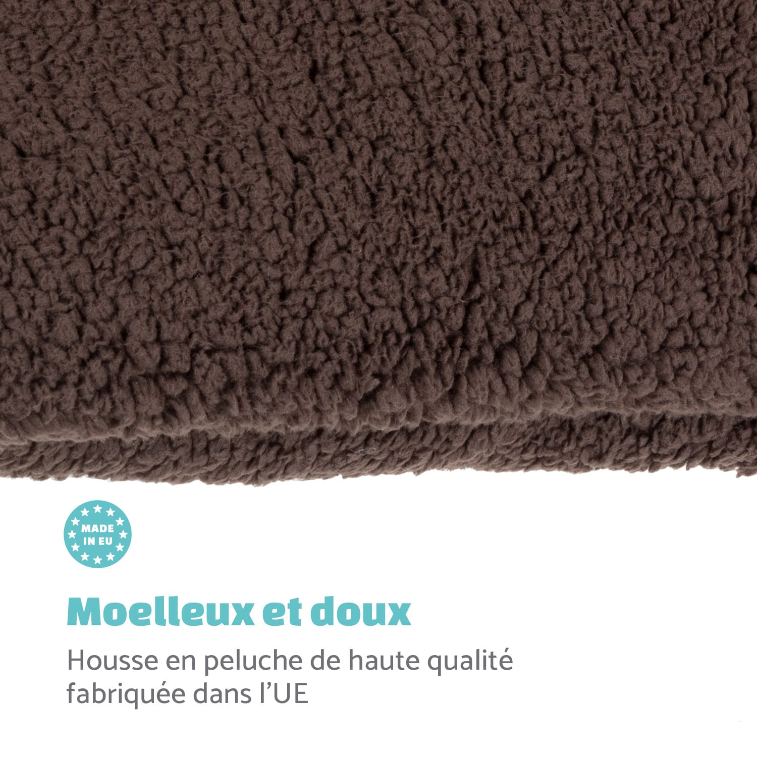Odin hondenmand reservehoes | wasbaar | slipvrij | ademend | maat L (120 x 12 x 80 cm) L | Earth Brown