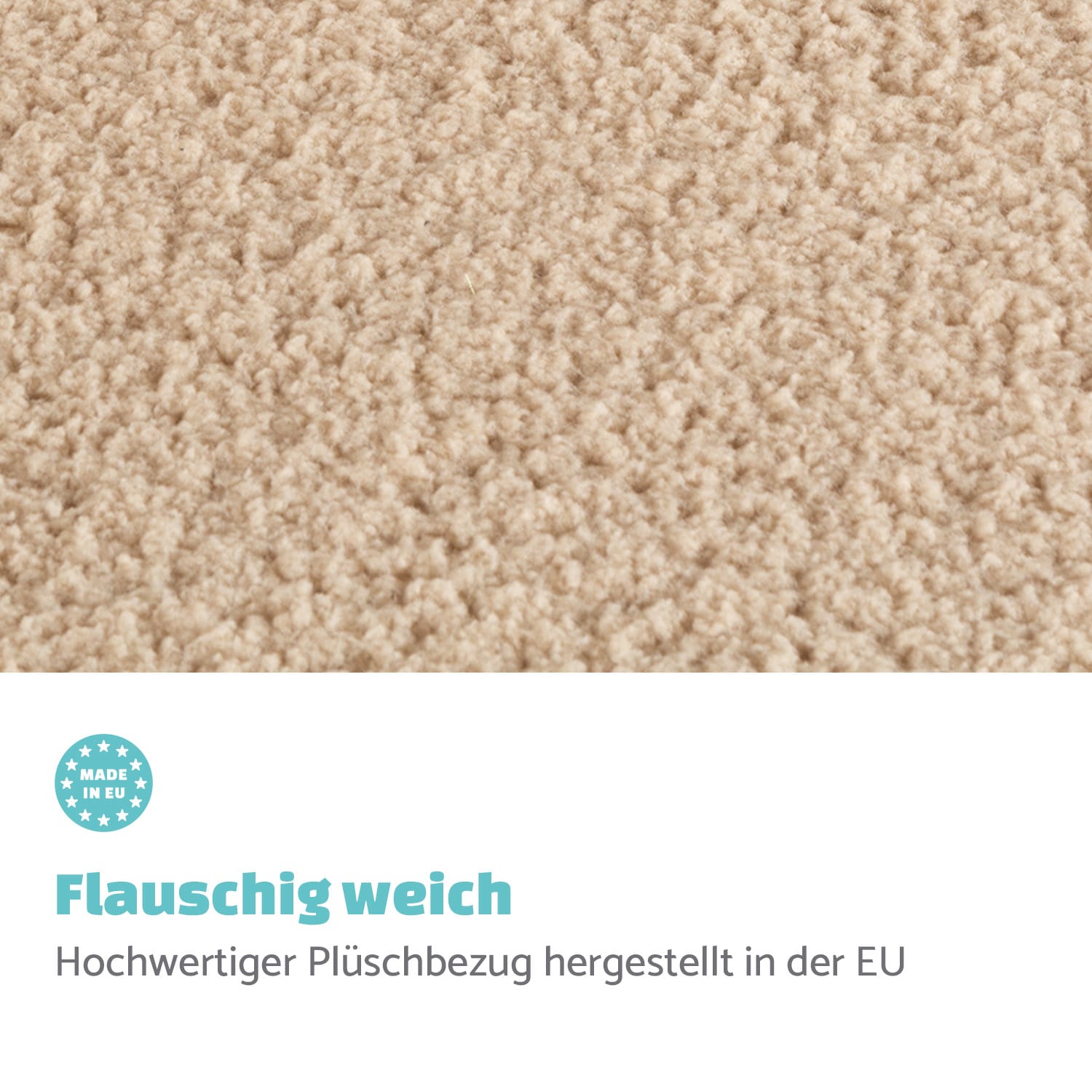 Emma Hundebett Ersatzbezug waschbar rutschfest atmungsaktiv Größe L L | Vintage-Creme