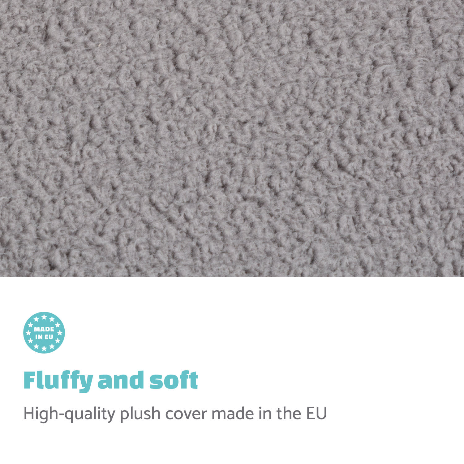 Emma, легло за куче, резервна калъфла, възможност за пране, дишаща, размер M (80 x 20 x 70 см.) средни | Средно сив