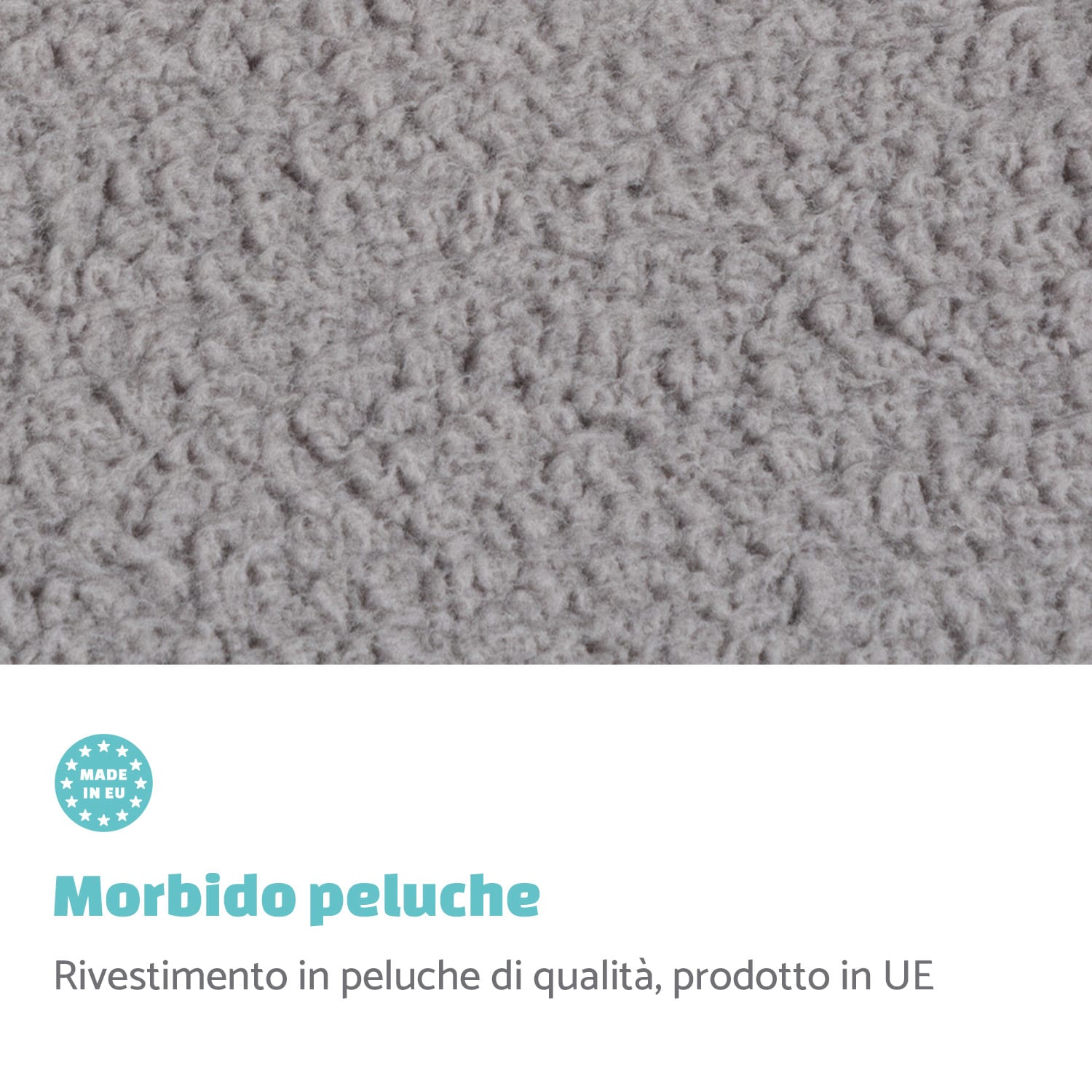 Luna, Rivestimento di Ricambio per Lettino per Cani | Lavabile | Antiscivolo | Traspirante | Taglia XL (120x5x85 cm) XL | Grigio medio