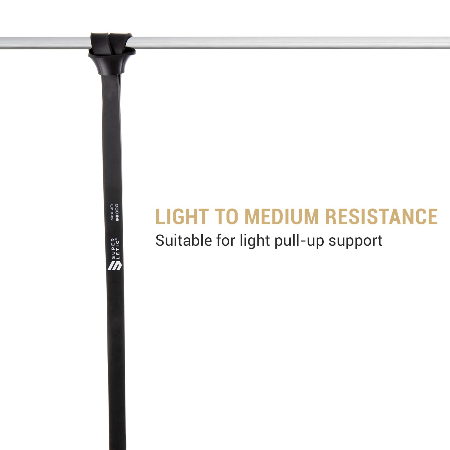 Uros, extensor elastic, Medium, bandă fitness, cerc închis, 100% latex mediu