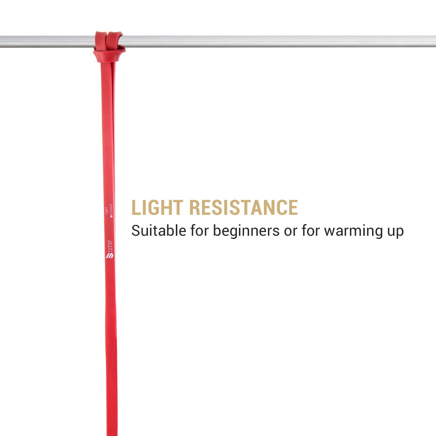 Uros, extensor elastic, Light, bandă fitness, cerc închis, 100% latex usor