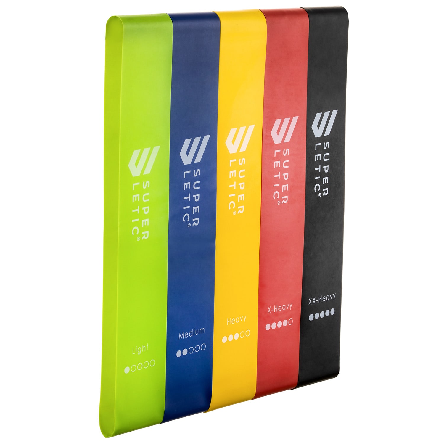 Bandas elásticas Uros mini Set de 5 goma elástica circular 100 % látex luz