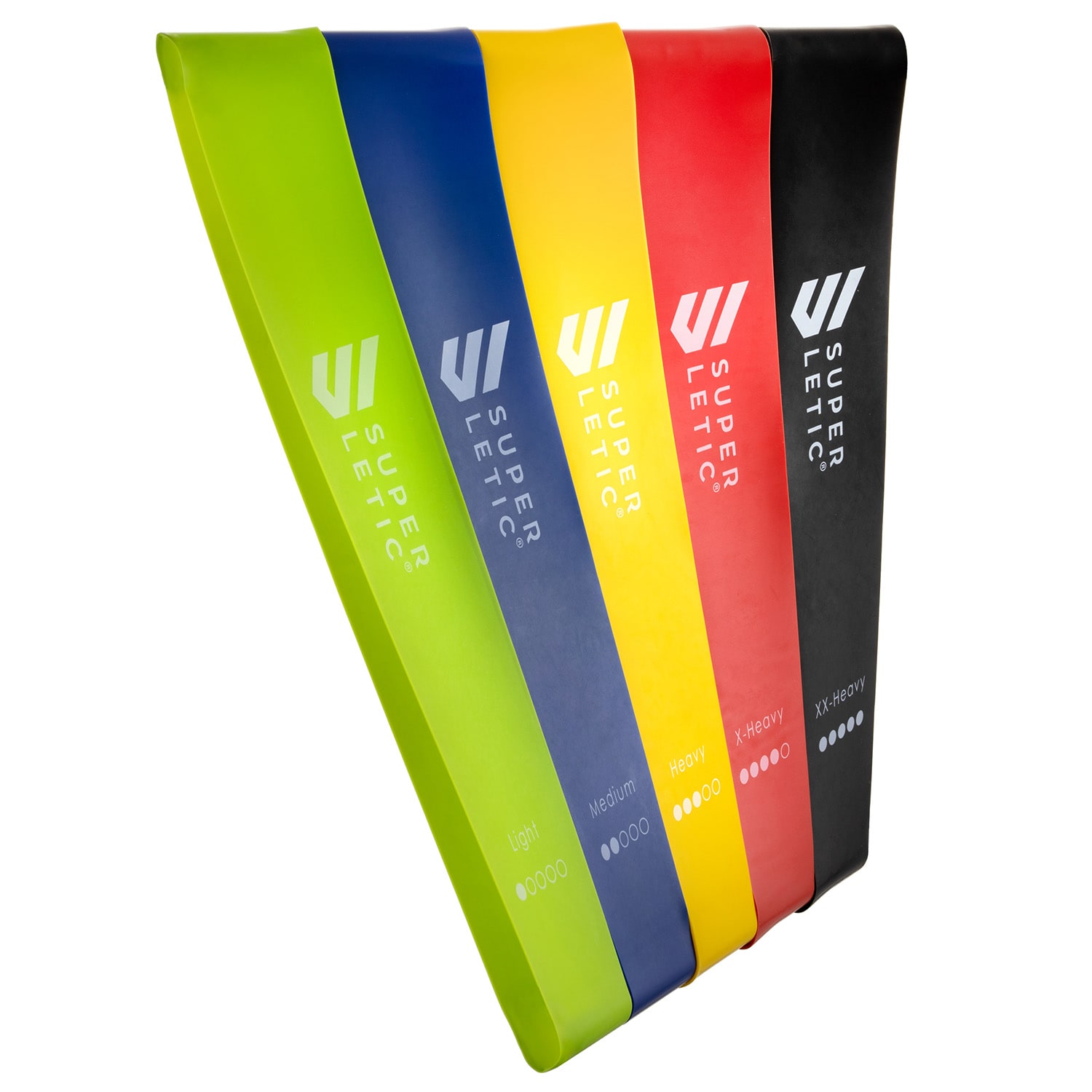 Bandas elásticas Uros mini Set de 5 goma elástica circular 100 % látex luz