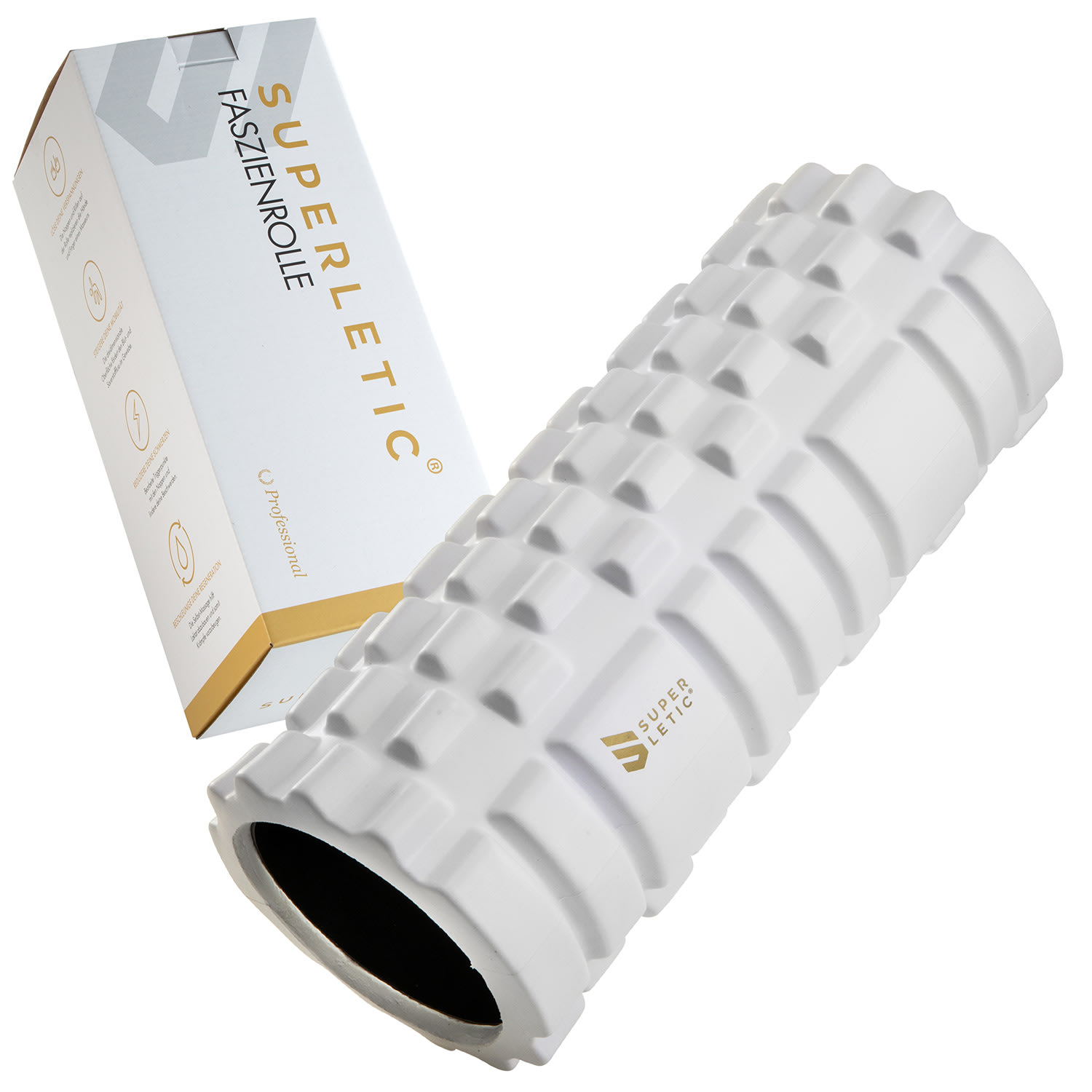 Botond, wałek do masażu powięzi, 3 x 14 x 14 cm, 3 strefy masażu, wypustki