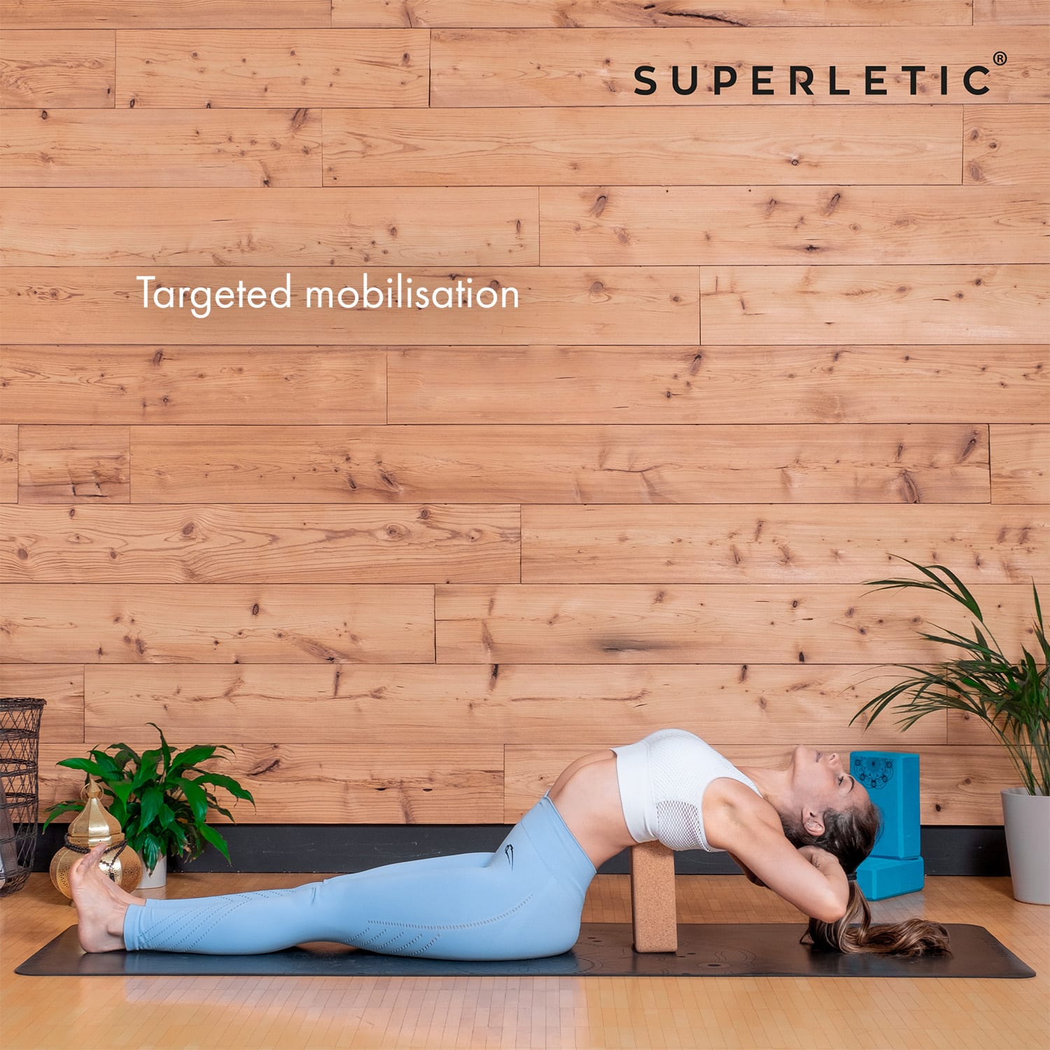 Bindo Professional, joga blok, 23 × 7,5 × 15 cm, pluta, mandala